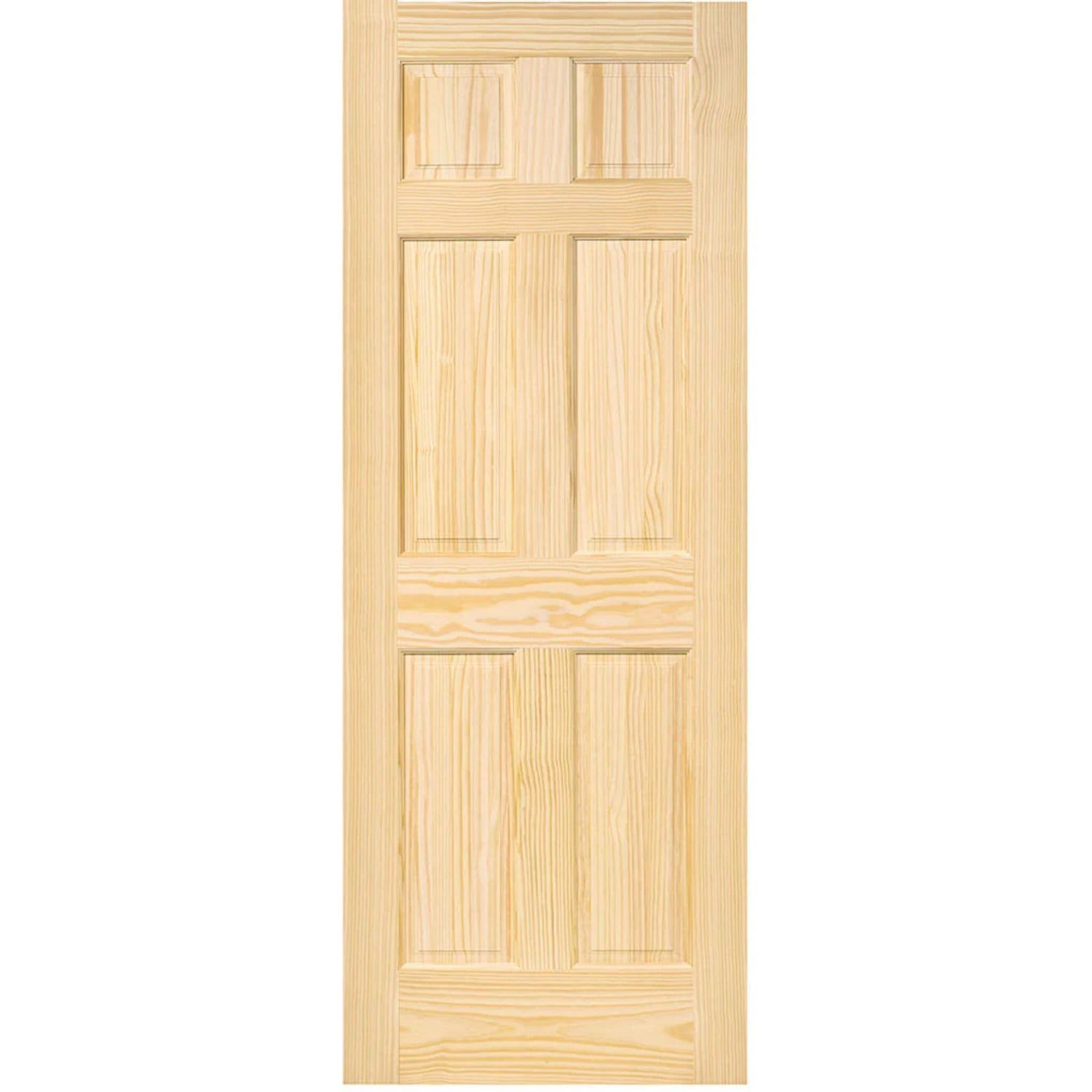 Colonial 6-Panel Solid Pine Interior Door Slab 32x80