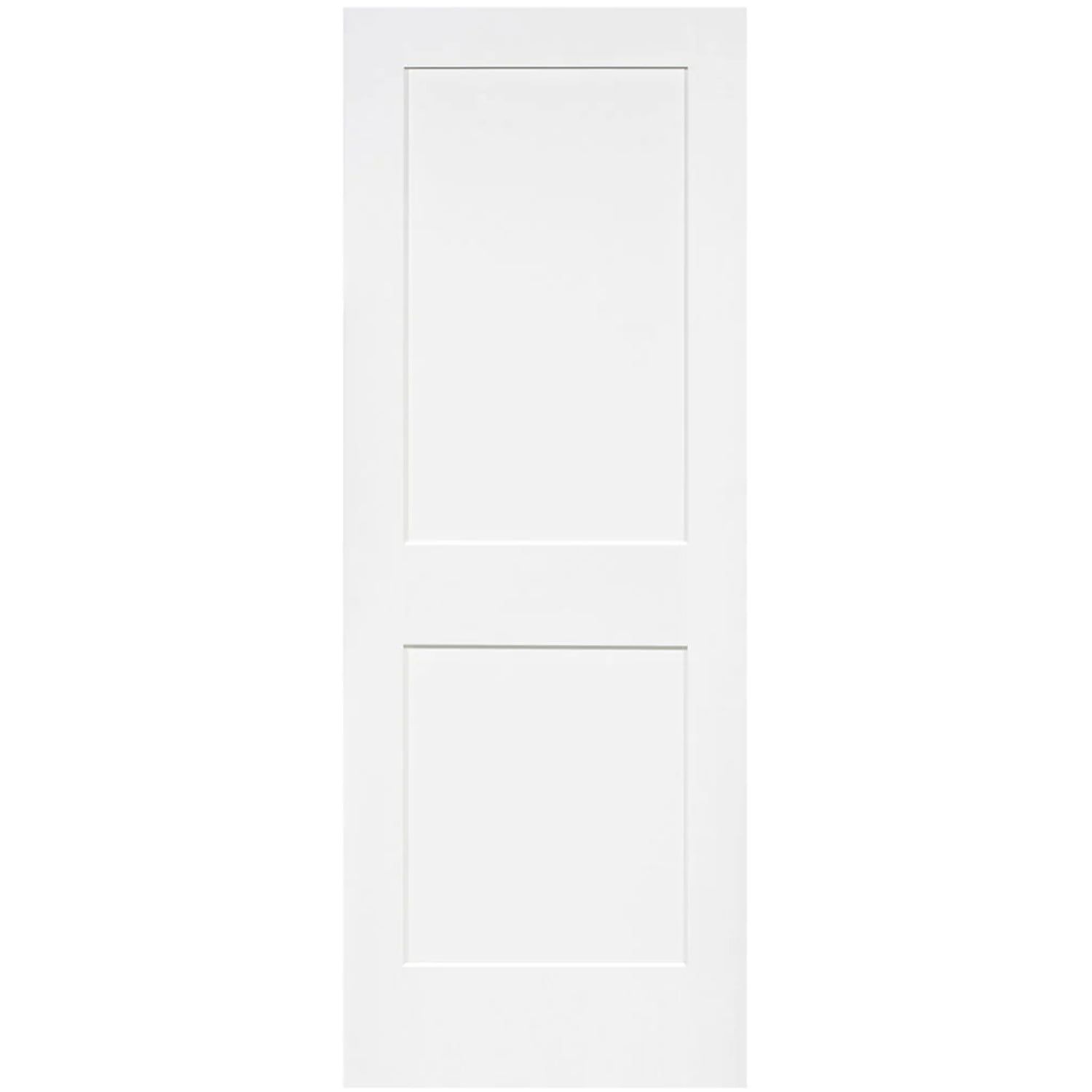 White Solid Wood Shaker 24" x 80" Paneled Door