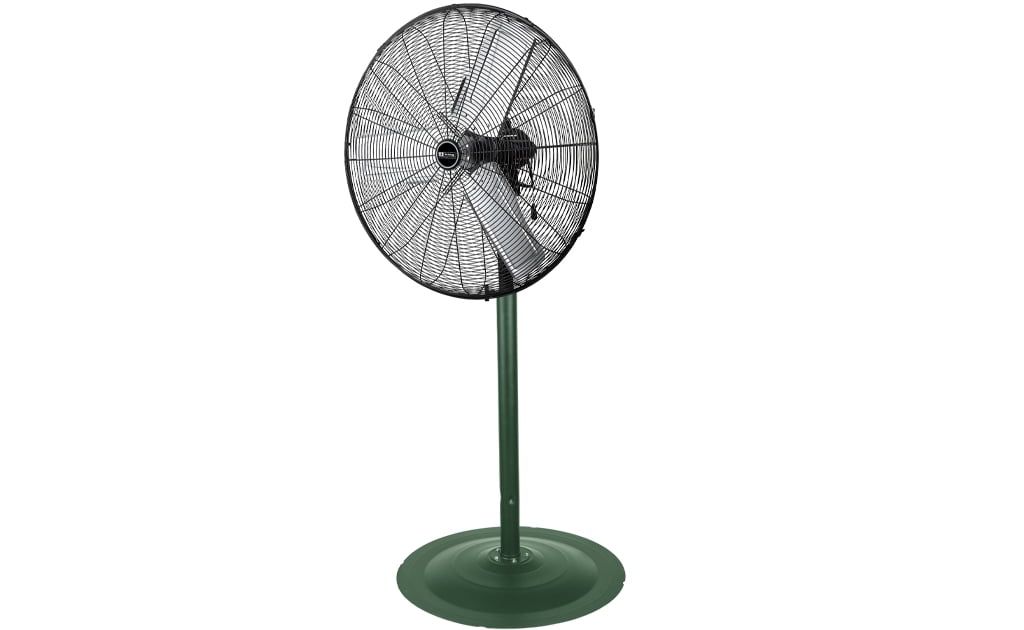 King Green and Black 24" Outdoor Oscillating Pedestal Fan