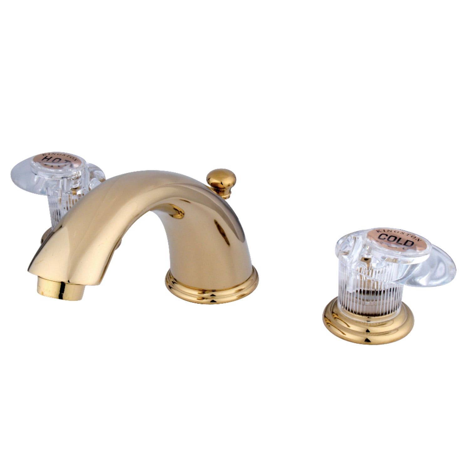 Victorian Era Polished Brass Widespread Bathroom Faucet