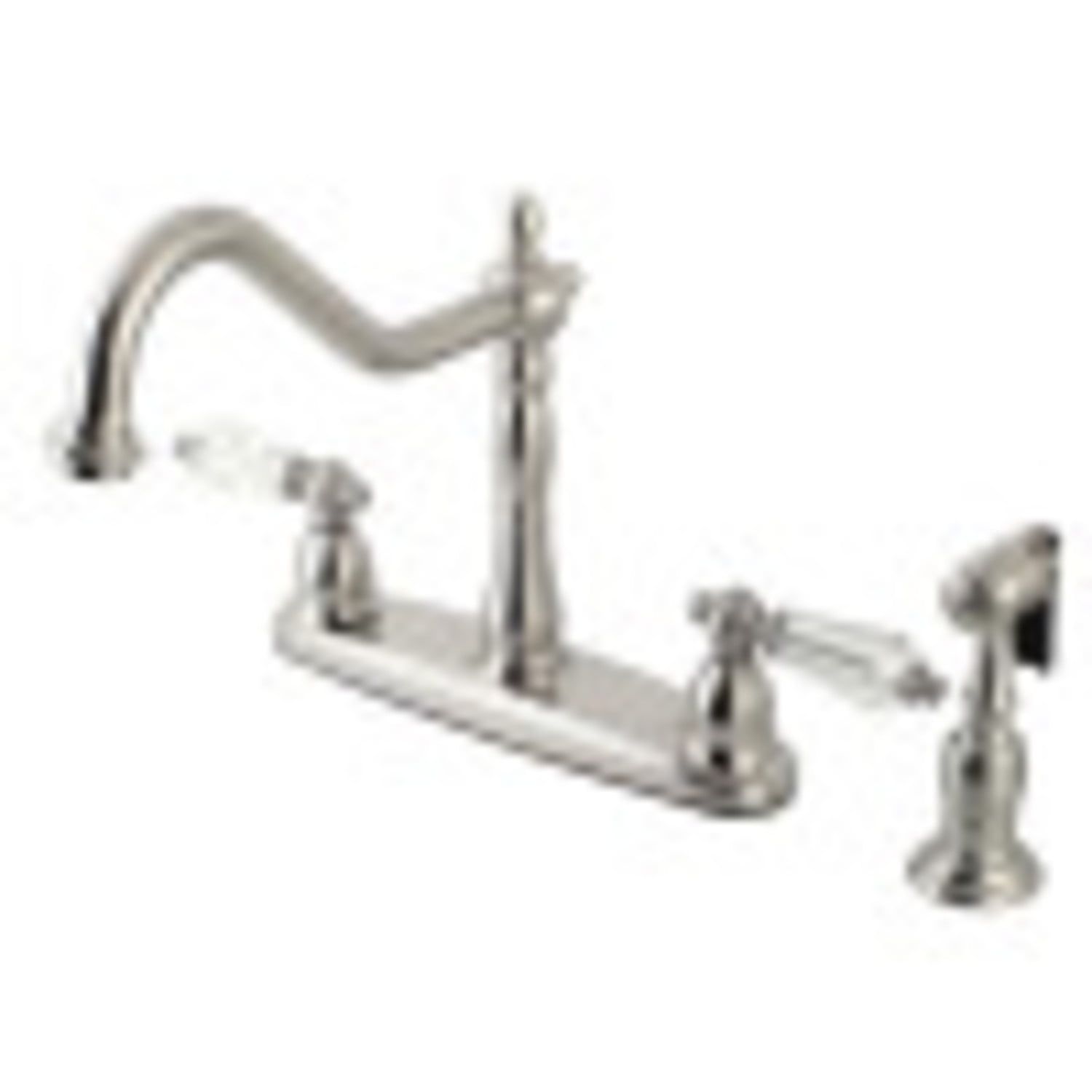 Wilshire Elegance 10" High Centerset Kitchen Faucet in Brushed Nickel