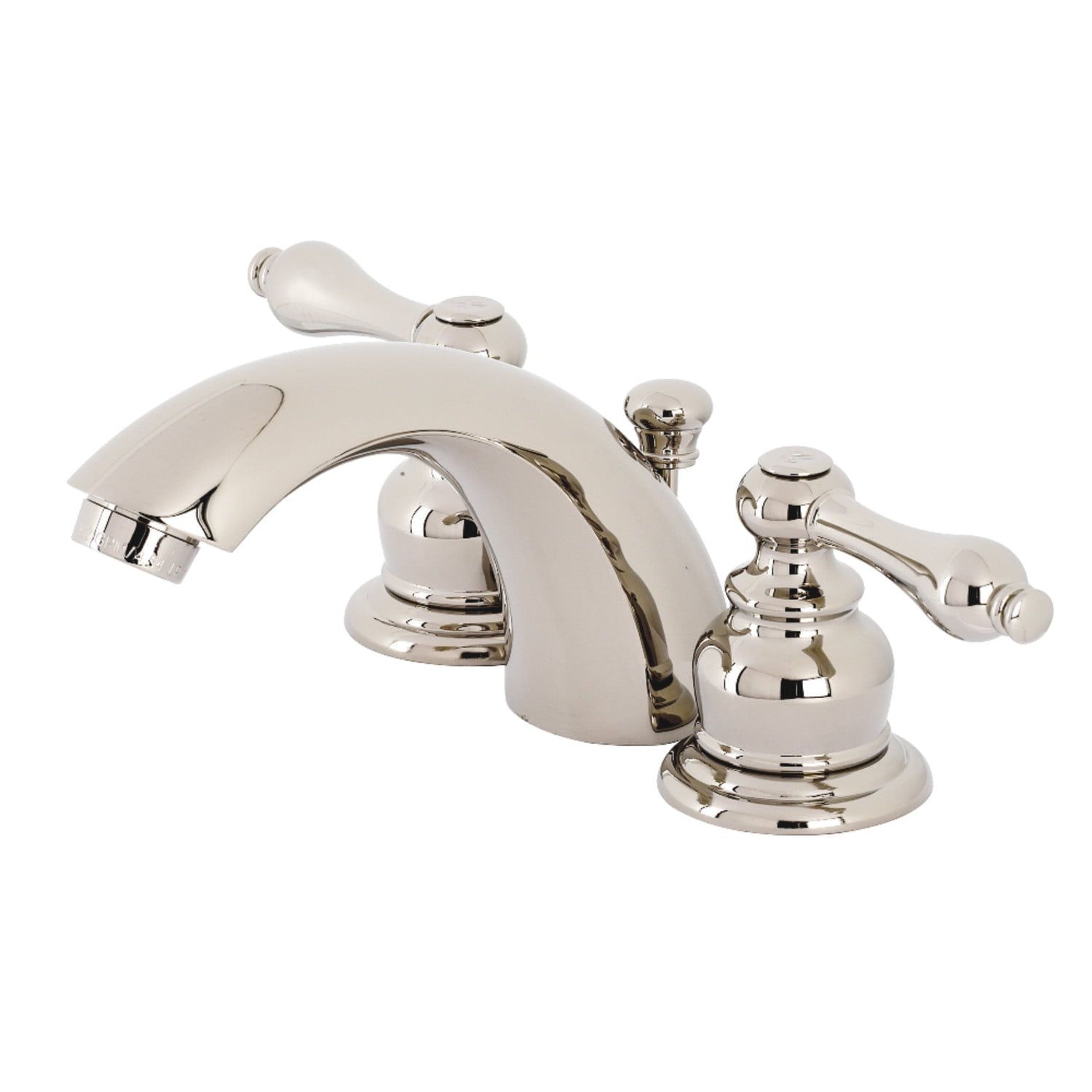 Victorian Mini-Widespread Bathroom Faucet in Polished Nickel