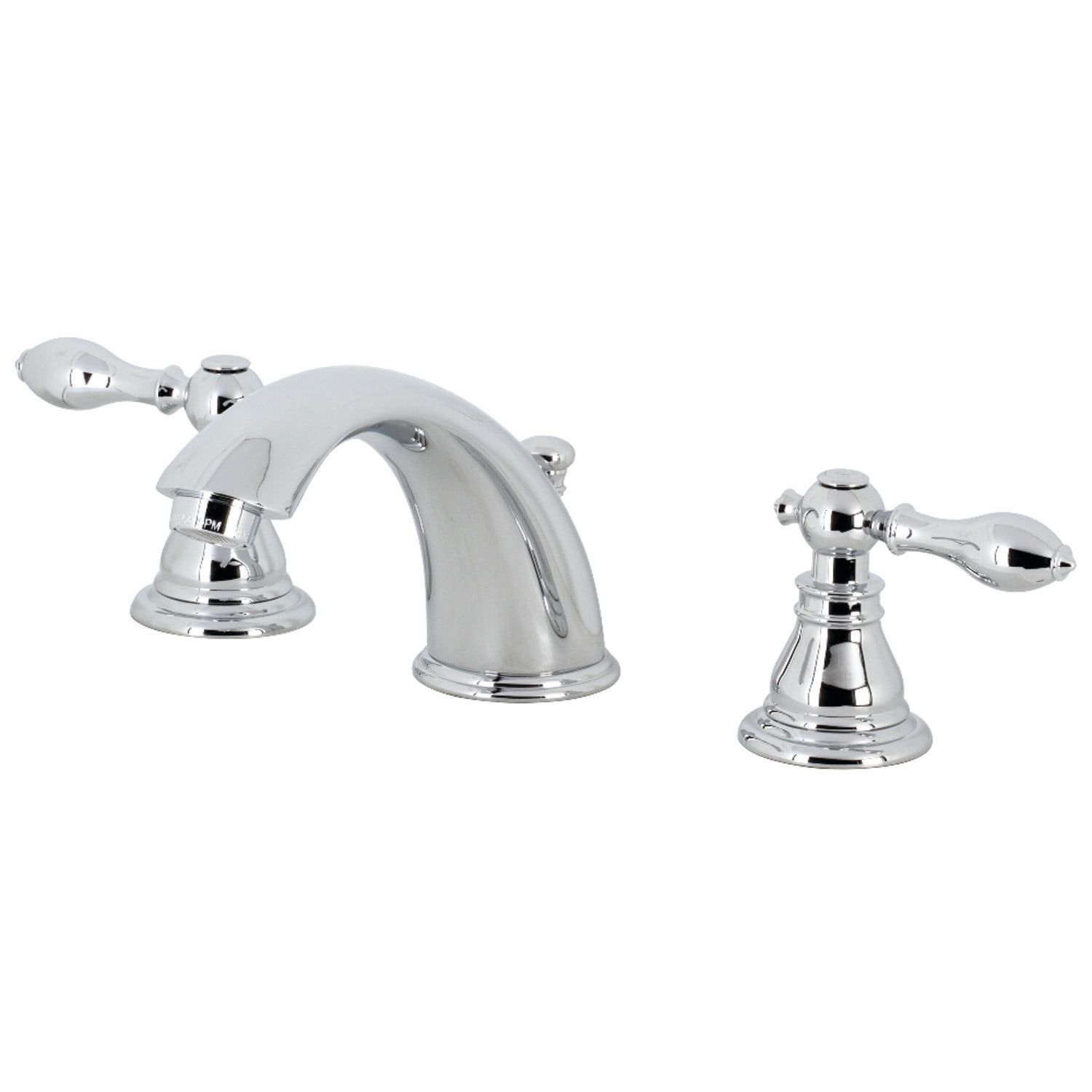 Polished Chrome Victorian Widespread Bathroom Faucet