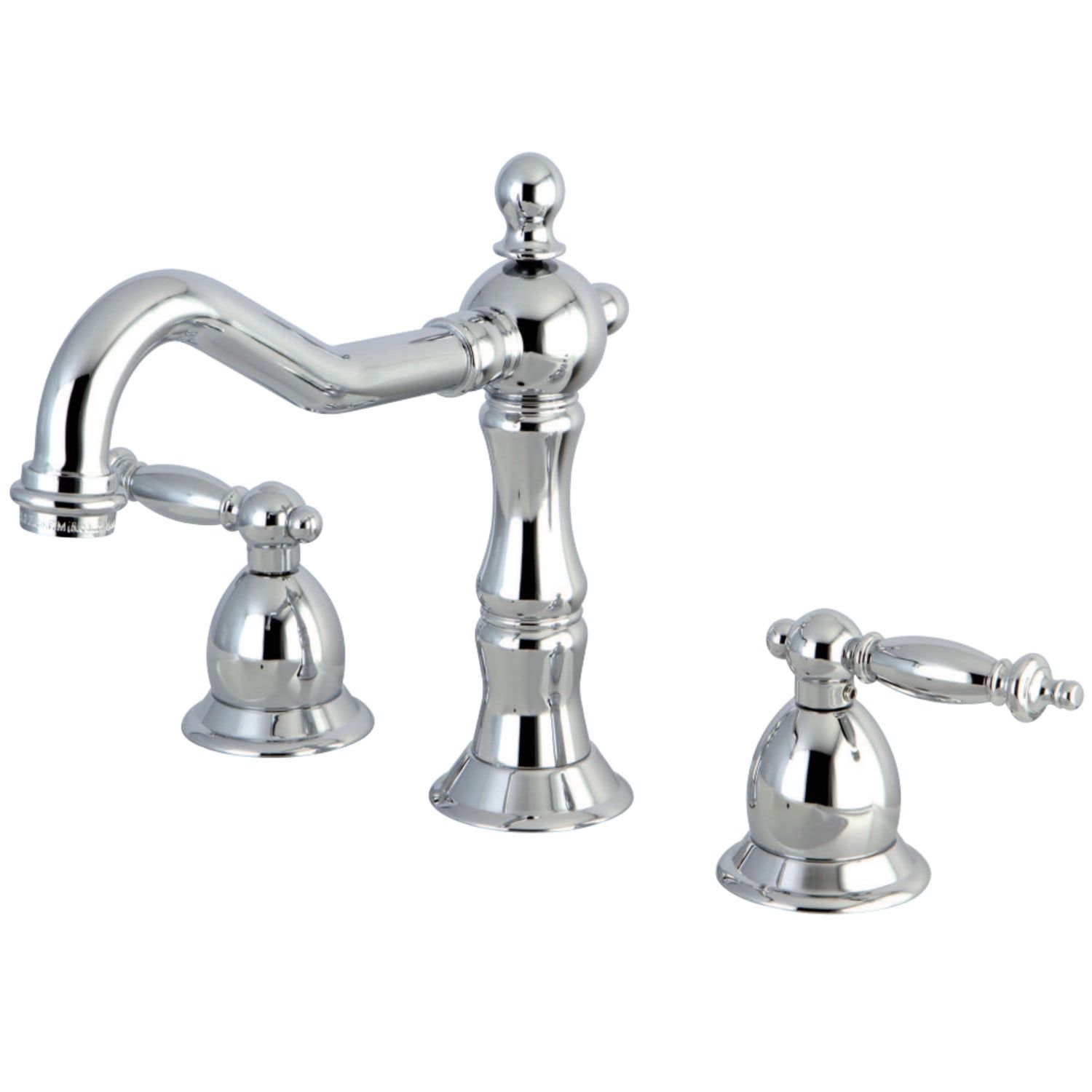 Heritage 8-inch Widespread Polished Chrome Bathroom Faucet