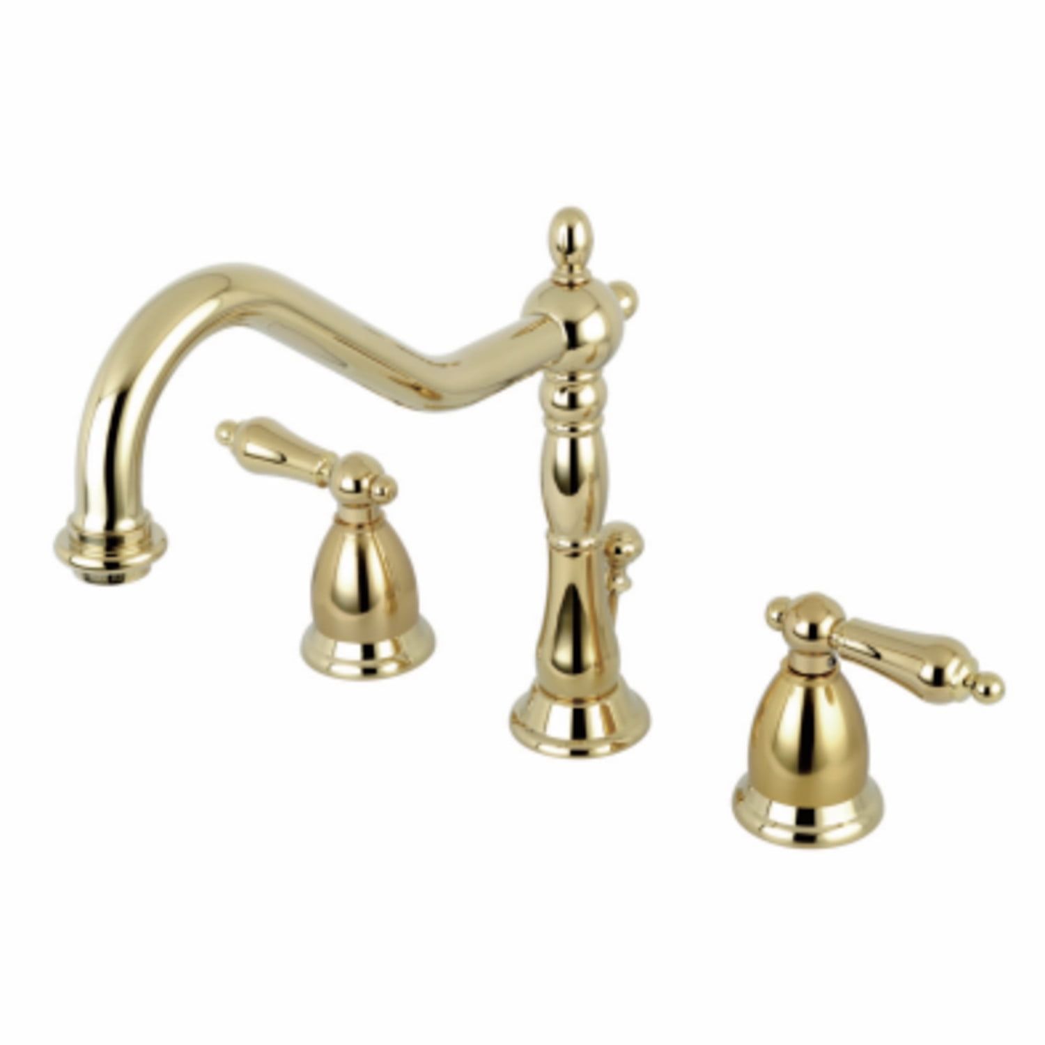 Heritage Brushed Nickel 8-Inch Widespread Bathroom Faucet