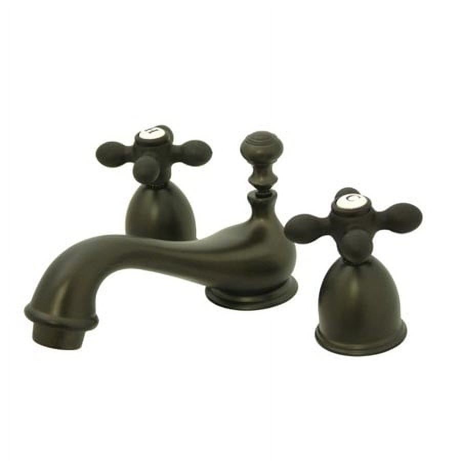 Polished Brass Traditional Widespread Lavatory Faucet with Cross Handles