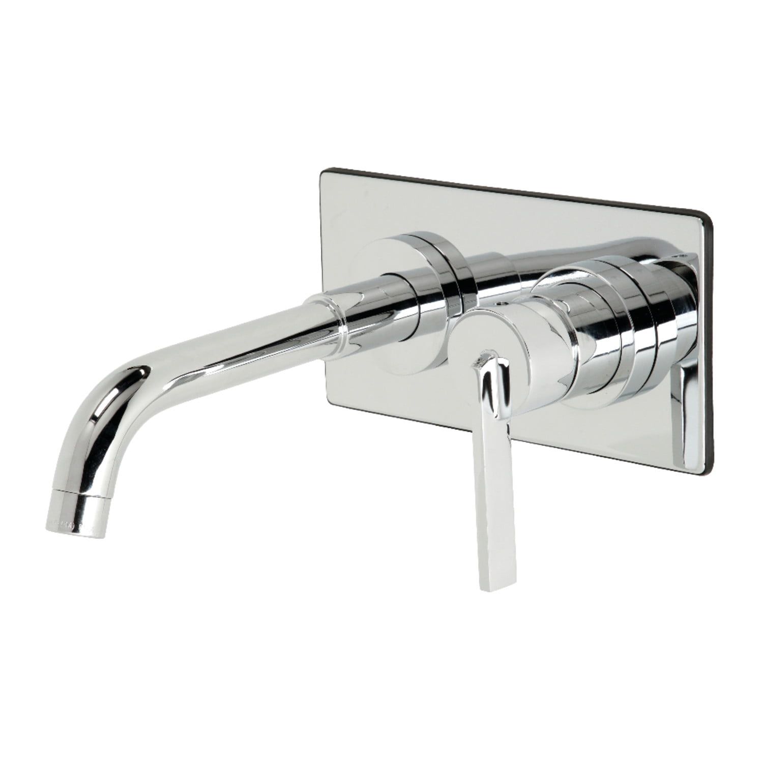 Polished Chrome Single-Handle Wall Mount Bathroom Faucet