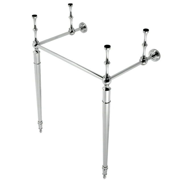 Edwardian 22-Inch Polished Chrome Brass Console Sink Legs