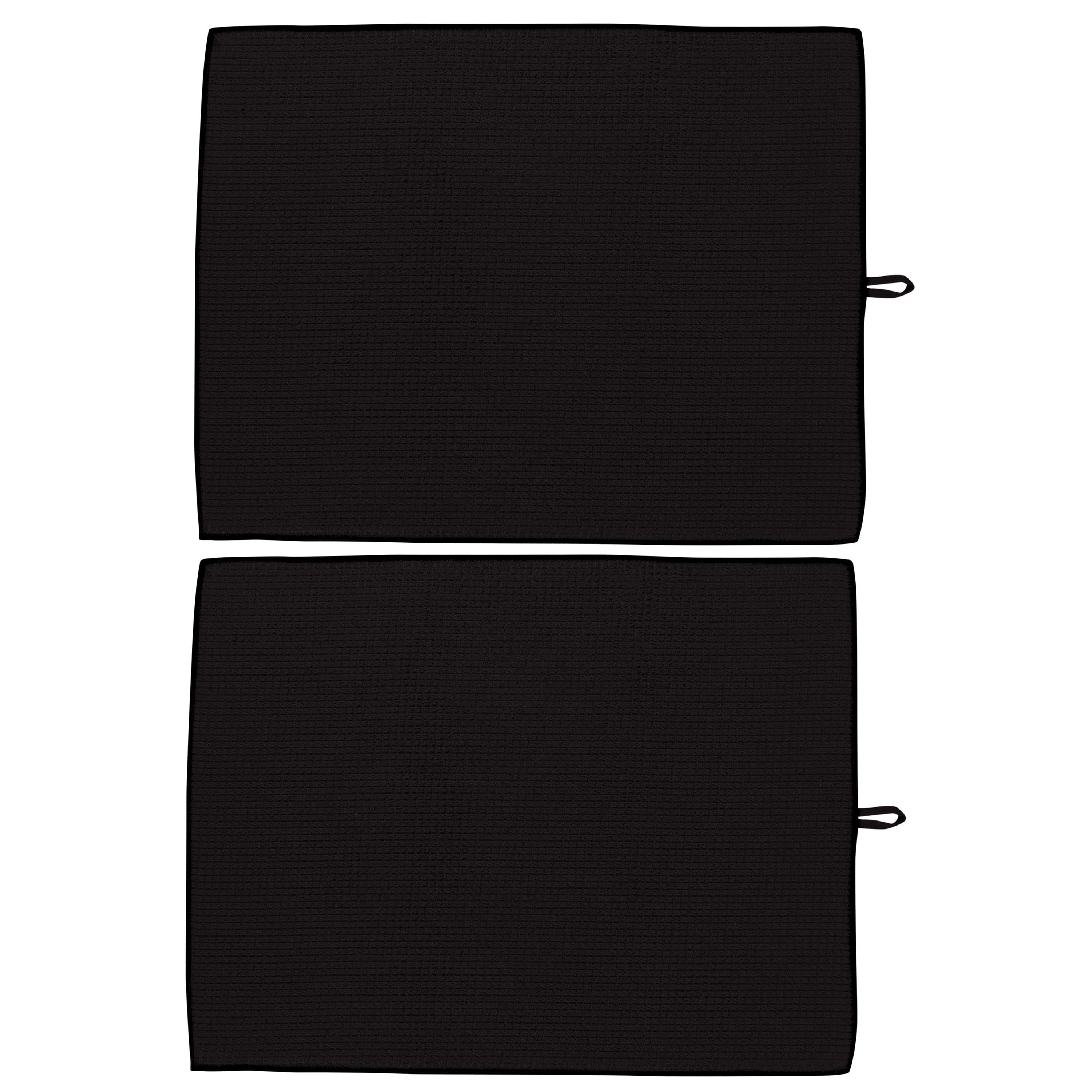 Black Jumbo Quick-Dry Kitchen Drying Mats, 2 Pack