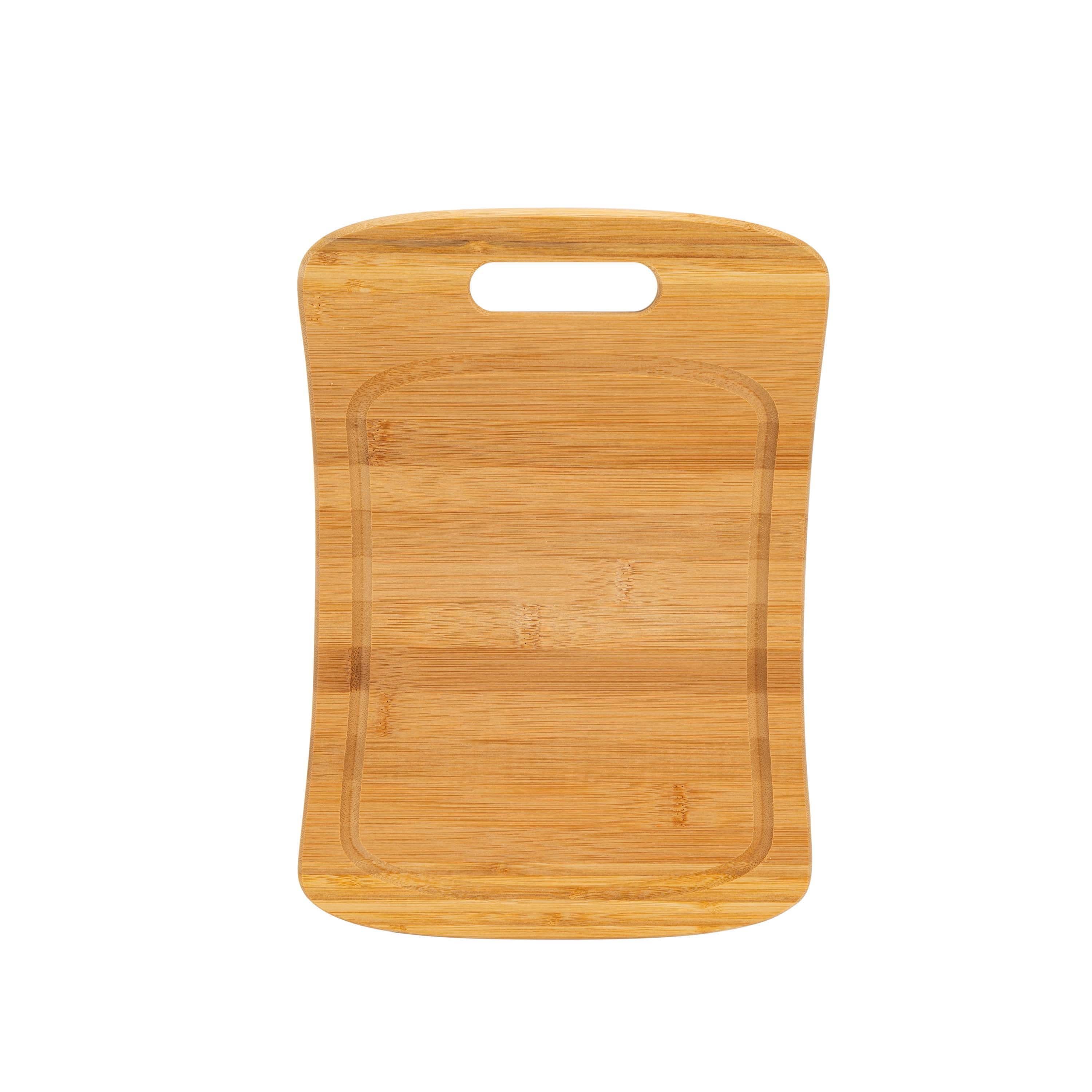 Large Curved Bamboo Cutting Board with Handle