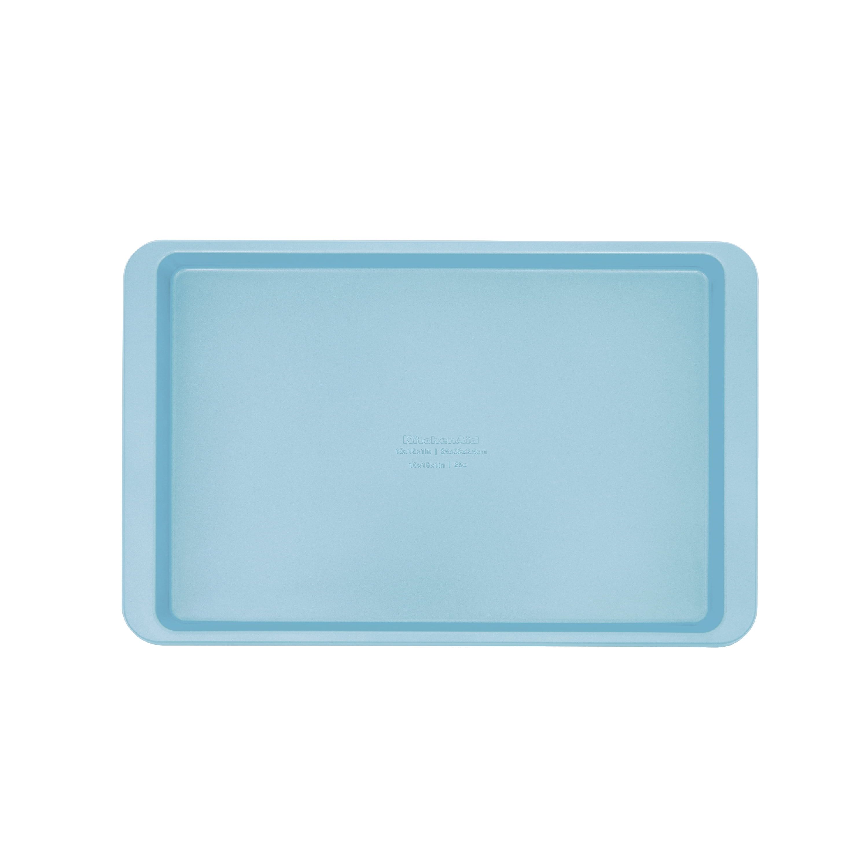 Light Blue Nonstick Aluminized Steel 10x15in Baking Sheet