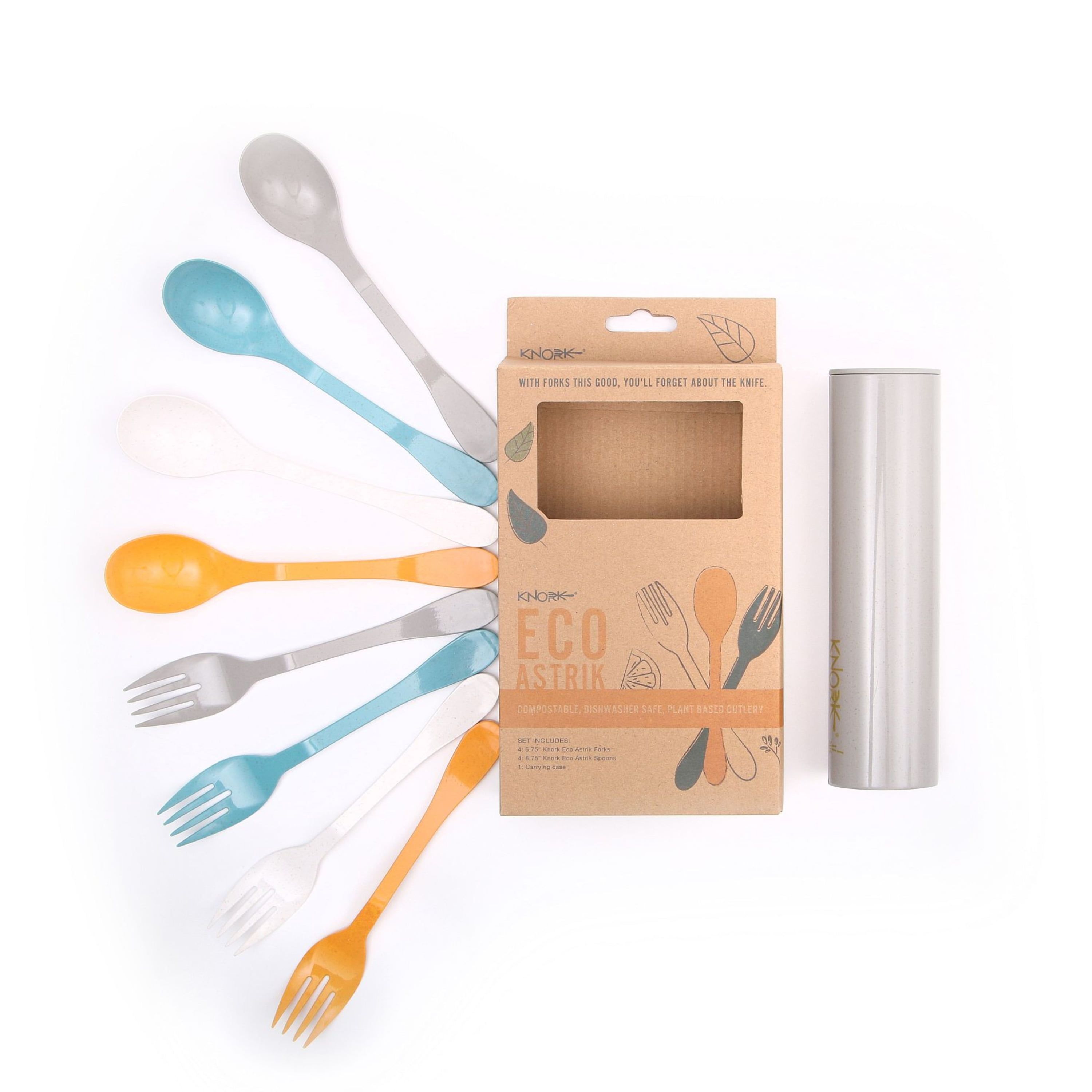 Eco-Friendly Bamboo and PLA Utensil Set with Carry Case