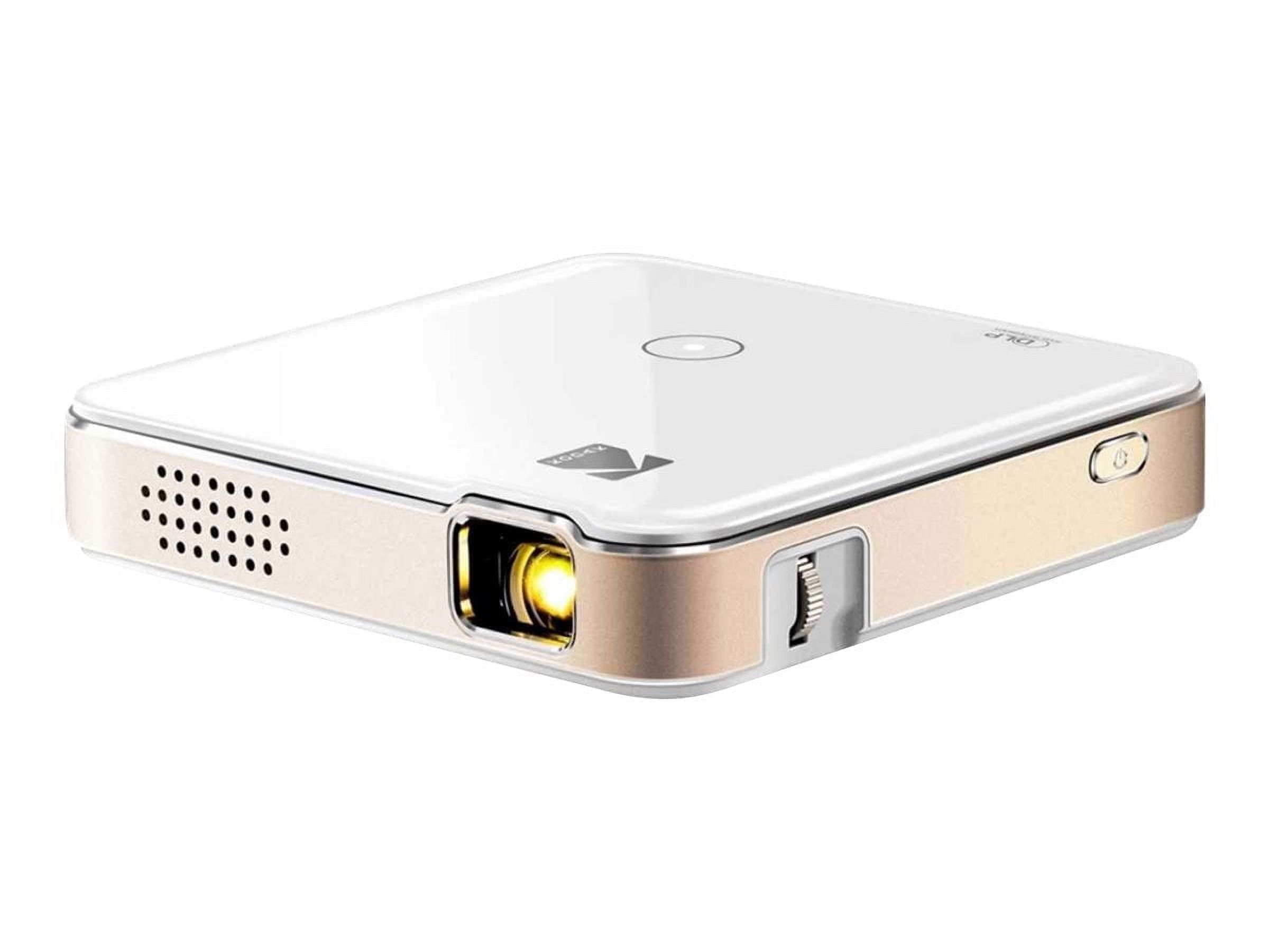 White Ultra Mini Pocket DLP Projector with Wi-Fi and HDMI