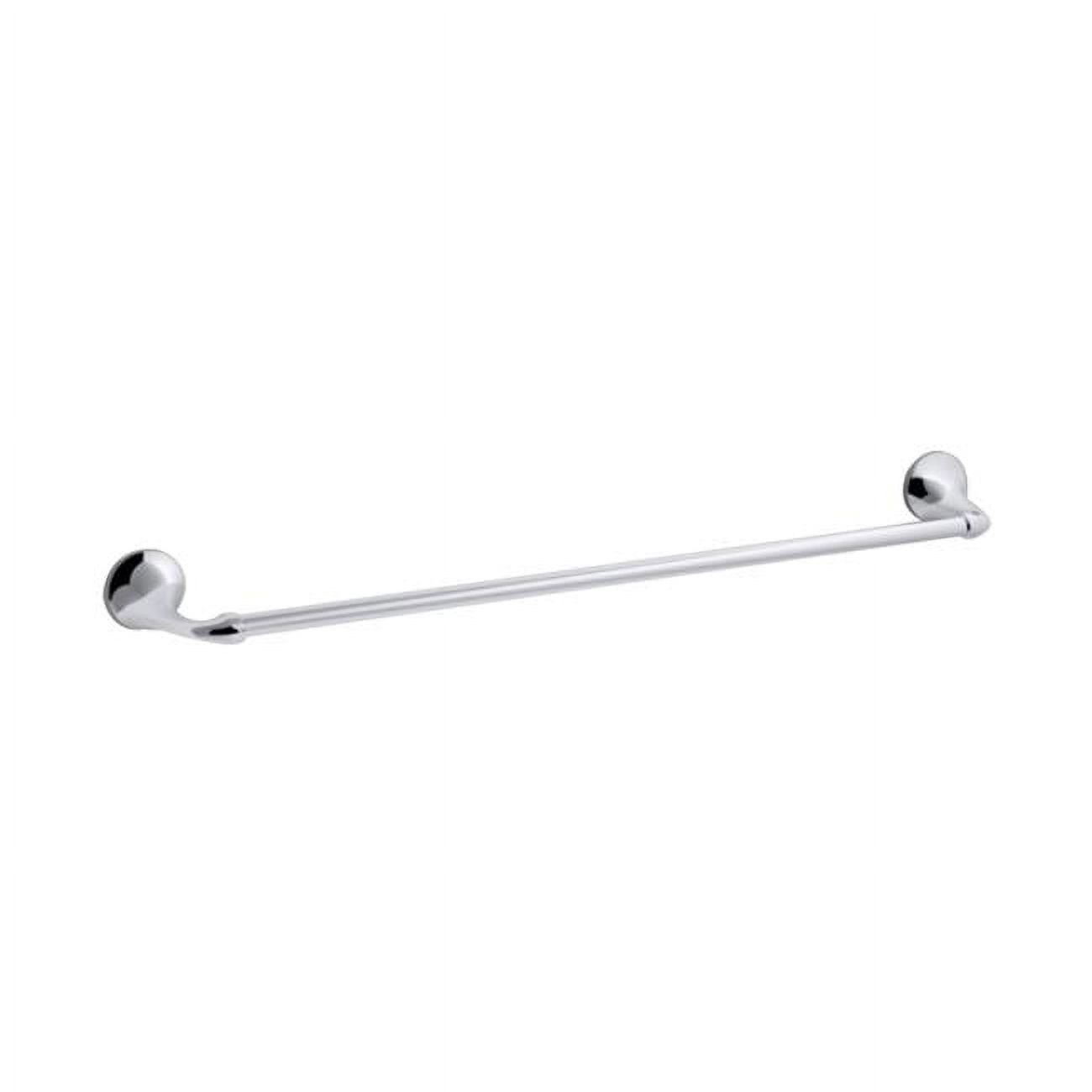 Elliston 24-Inch Polished Chrome Metal Towel Bar