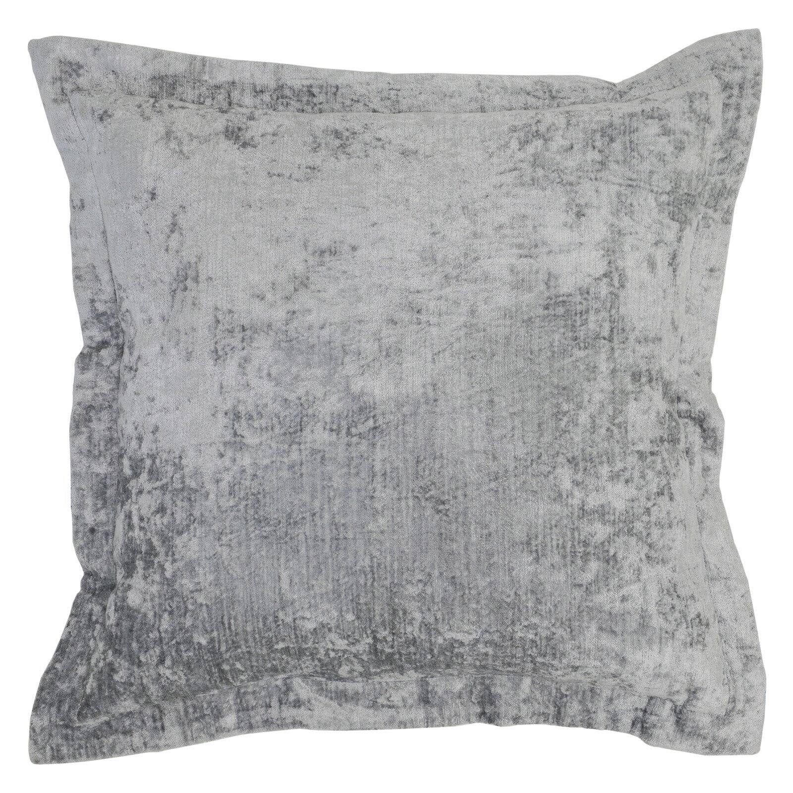 Bryce Gray Velvet 22-inch Square Throw Pillow