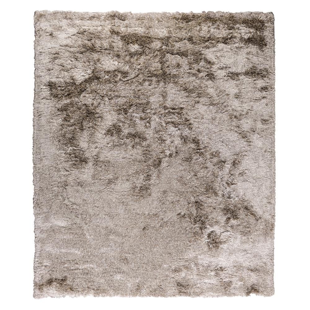 Hand-Woven Luxe Shag Area Rug Taupe 8' x 10'