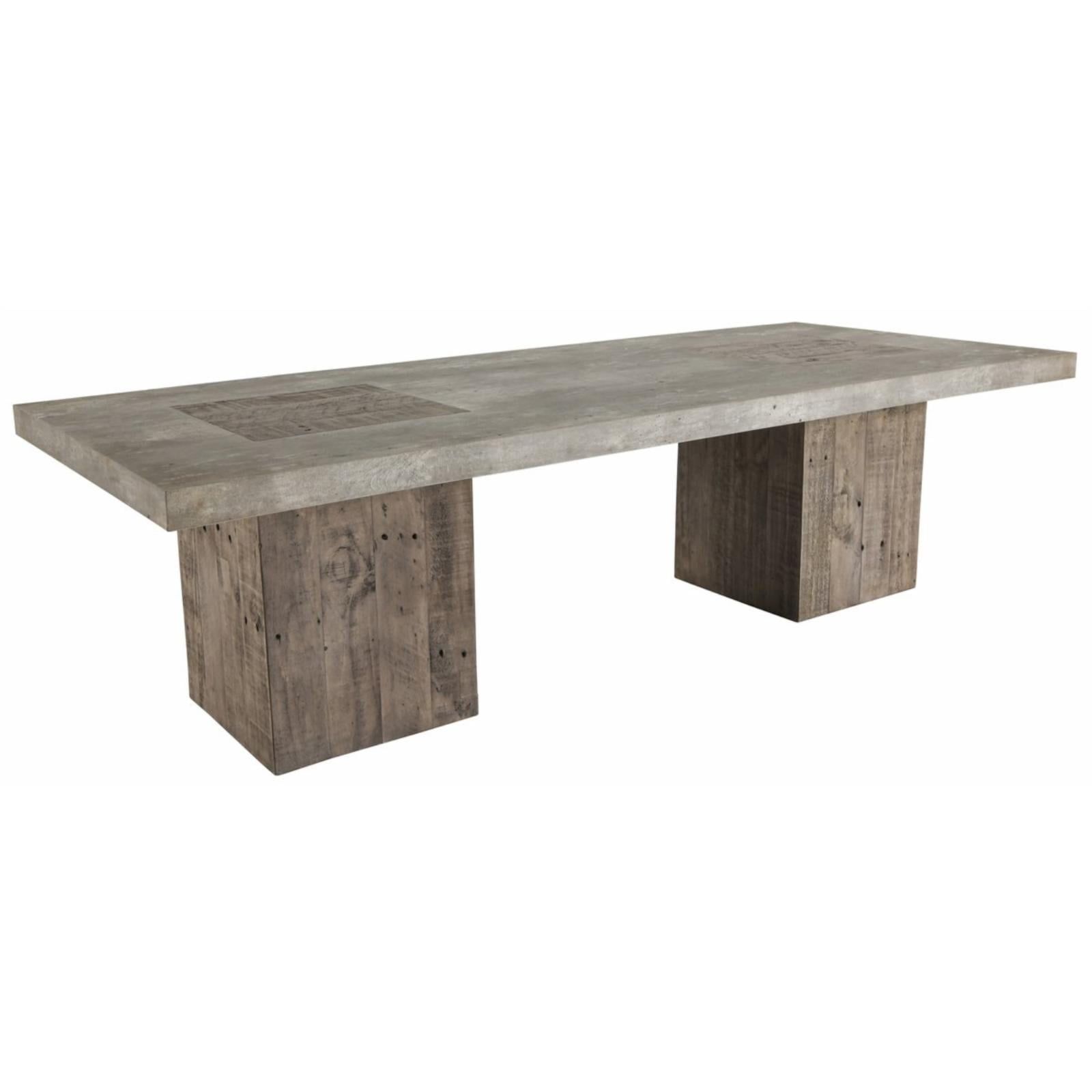 Paxton 66'' Reclaimed Pine and Concrete Laminate Rustic Coffee Table