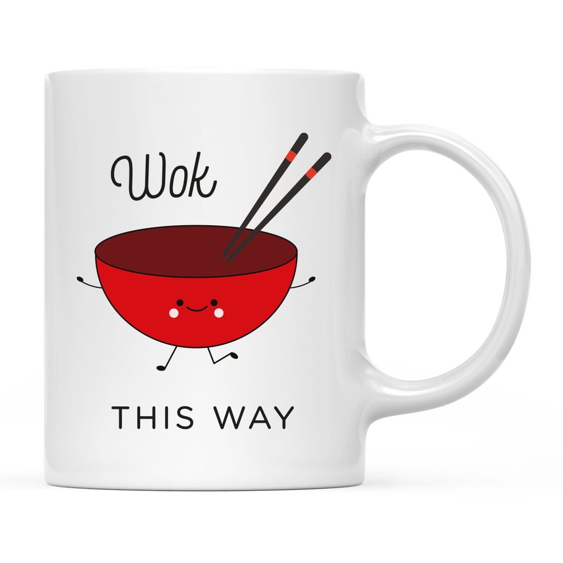 Wok This Way White Ceramic 11oz Coffee Mug