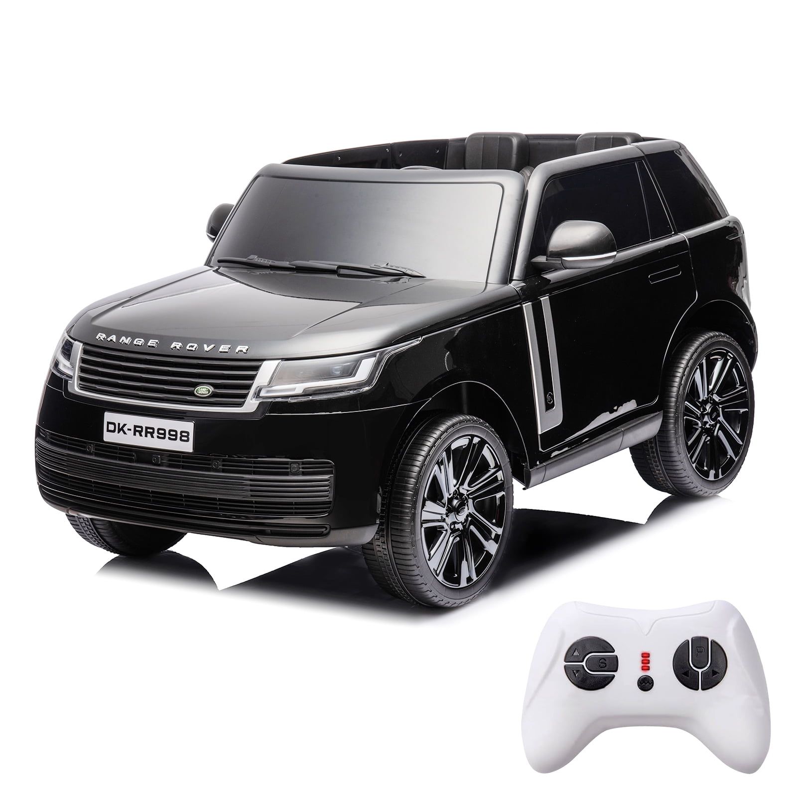 Black 24V Dual Drive 2-Seater Ride-On SUV