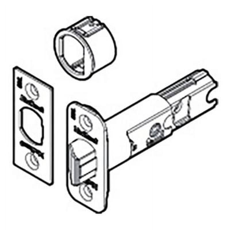 Kwikset Polished Brass Adjustable Door Latch with Deadbolt