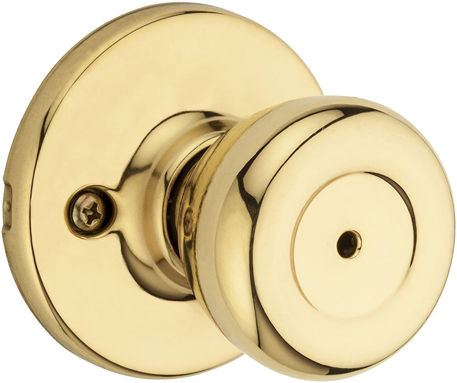 Tylo Polished Brass and Chrome Privacy Bed/Bath Knob