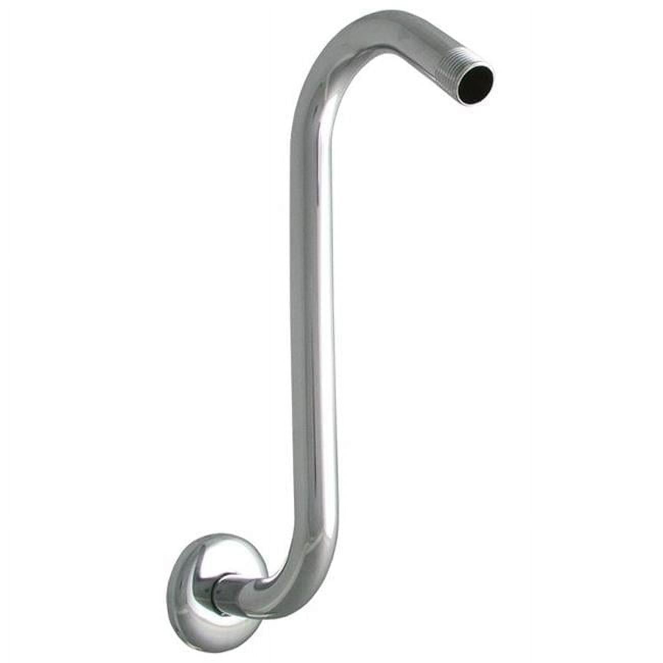 Polished Chrome High-Rise S-Shaped Shower Arm