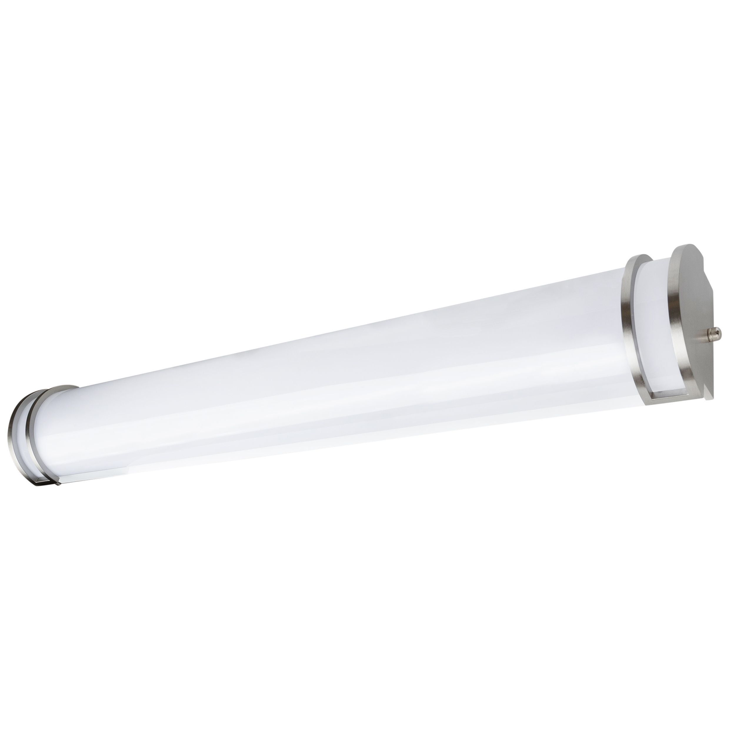 48-Inch Brushed Nickel LED Vanity Light with Opal Lens