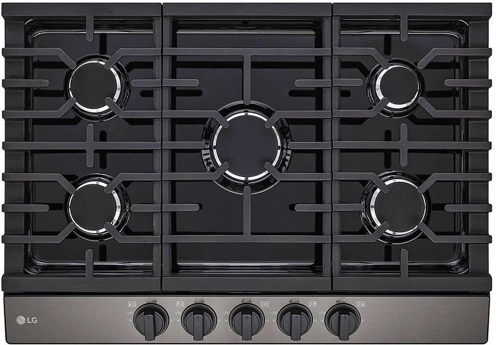 LG 30" Stainless Steel 5-Burner Gas Cooktop with UltraHeat