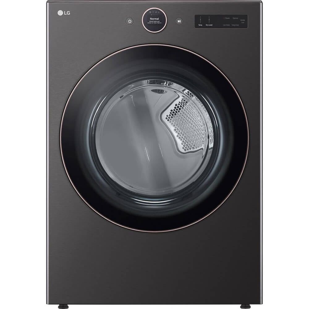 LG 7.4 Cu. Ft. Black Steel Stackable Front Load Smart Dryer