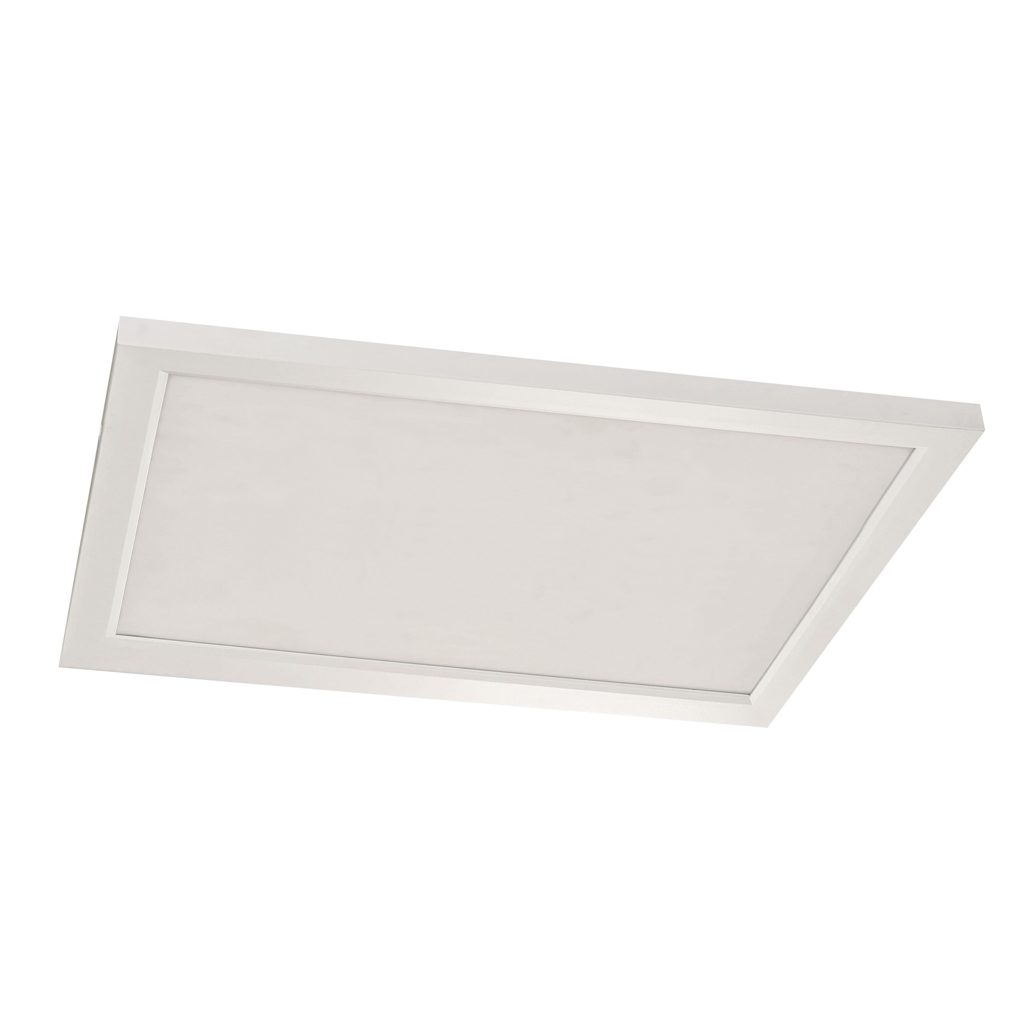 White Glass 24" LED Flush Mount Light for Indoor/Outdoor