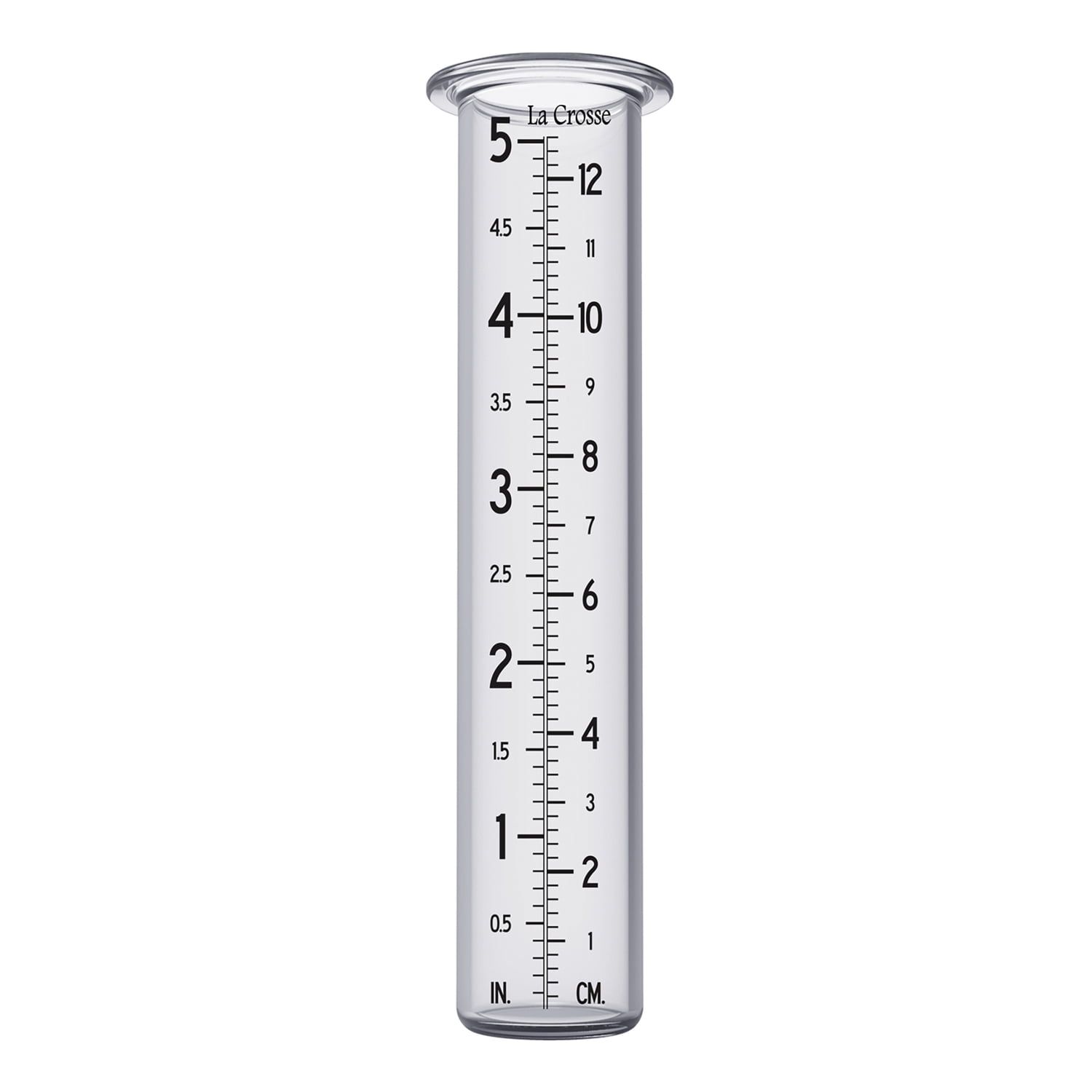 Clear Glass 5-Inch Replacement Rain Gauge Tube