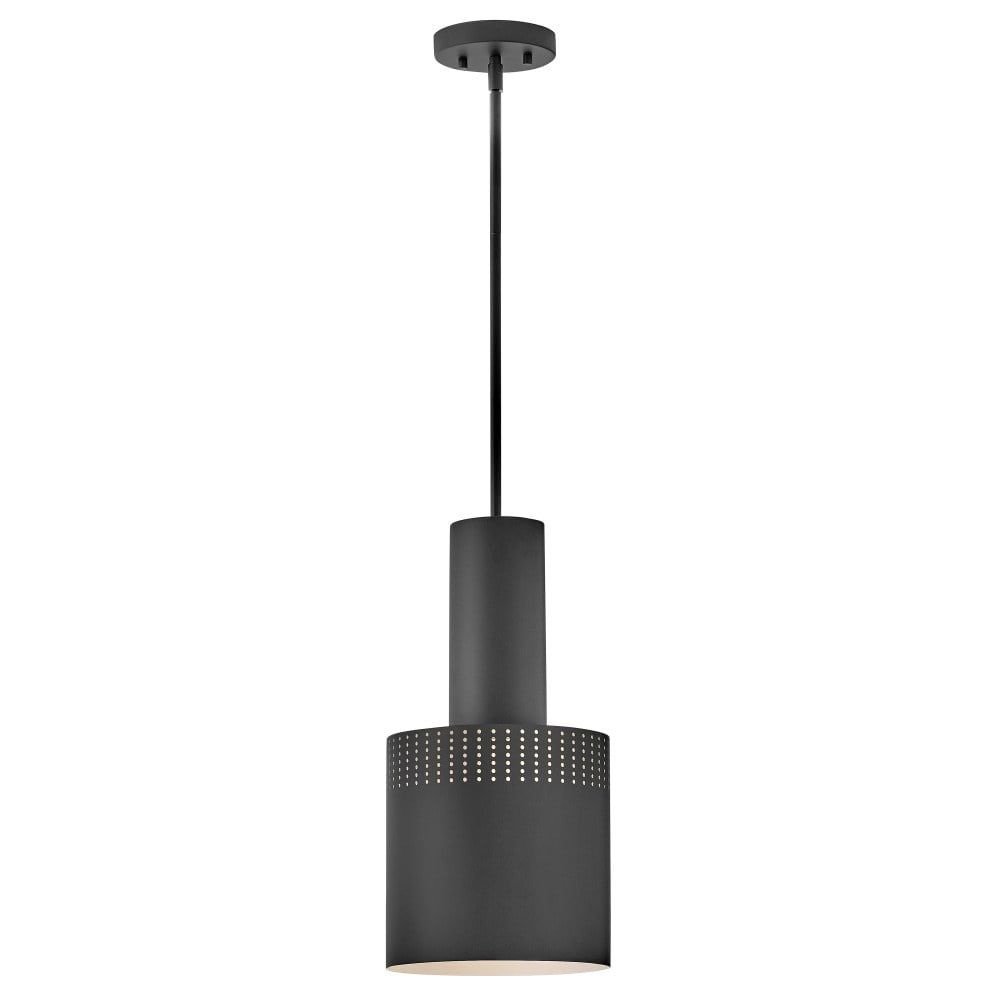 Casey Black Steel Mini Pendant with LED Light