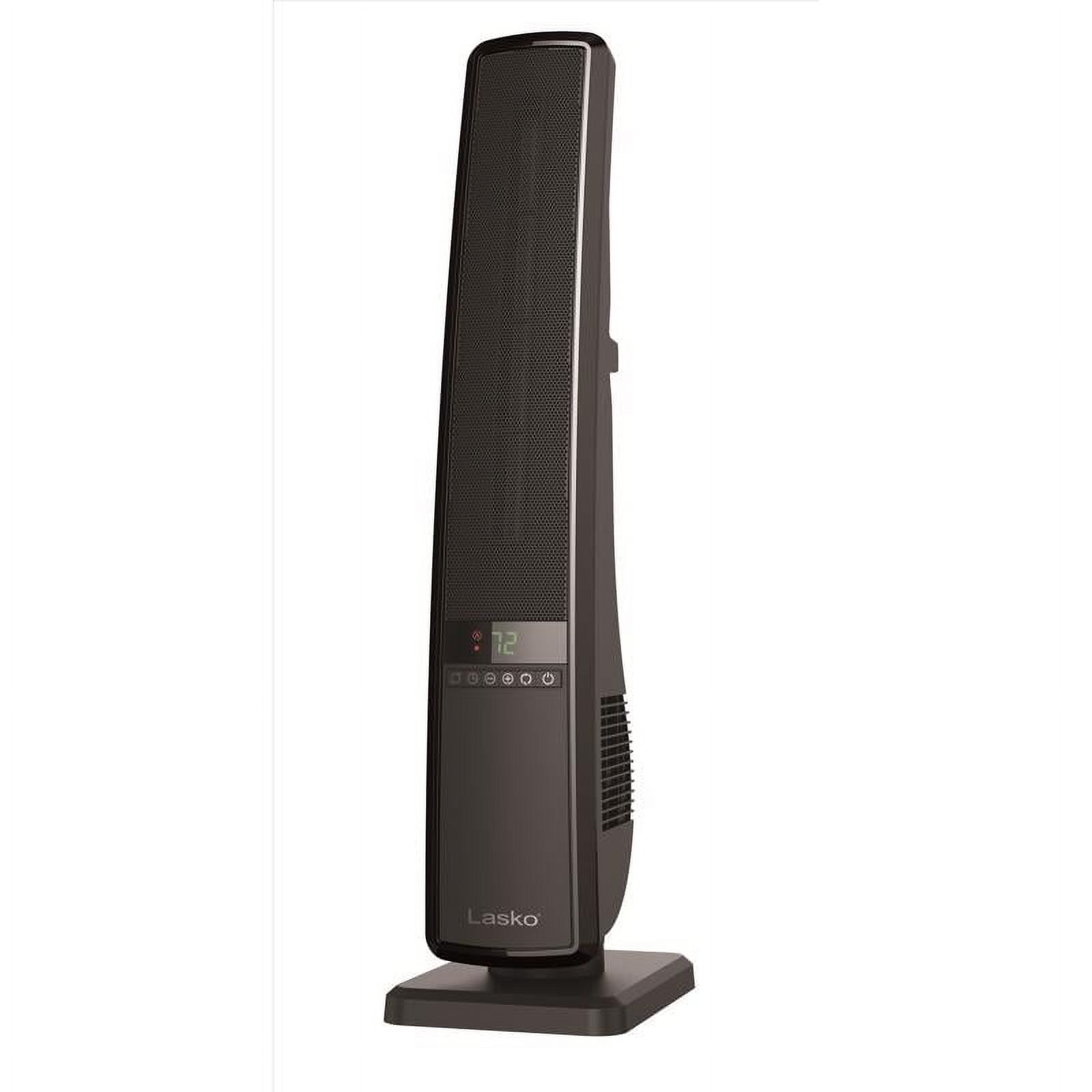 Lasko Black Ceramic Tower Heater with Remote Control