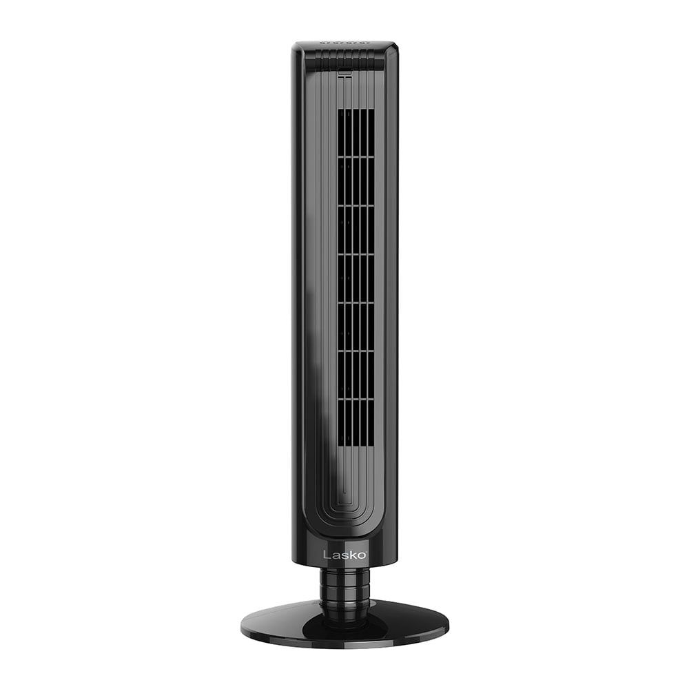 Lasko 32" Black Oscillating Tower Fan with Remote Control