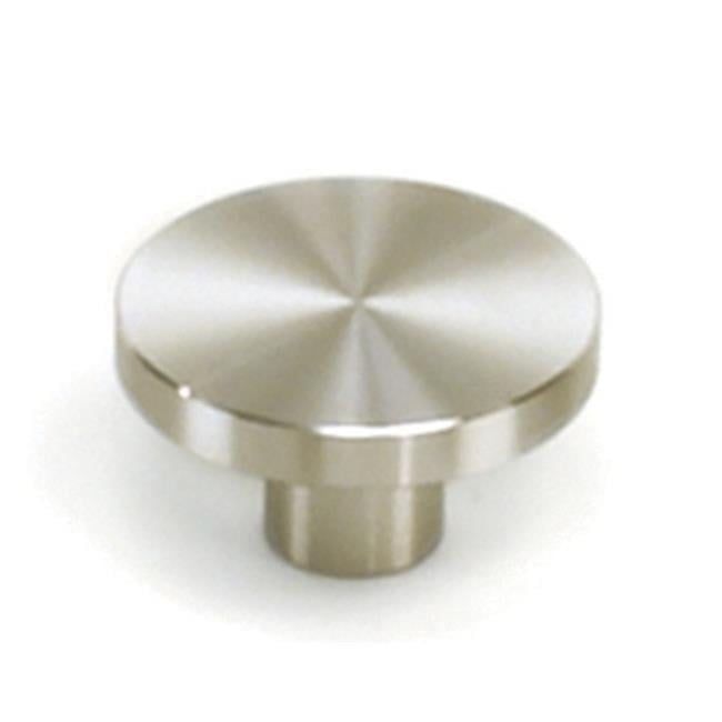 Stainless Steel Round Knob with Mounting Hardware, 1.5 Inch