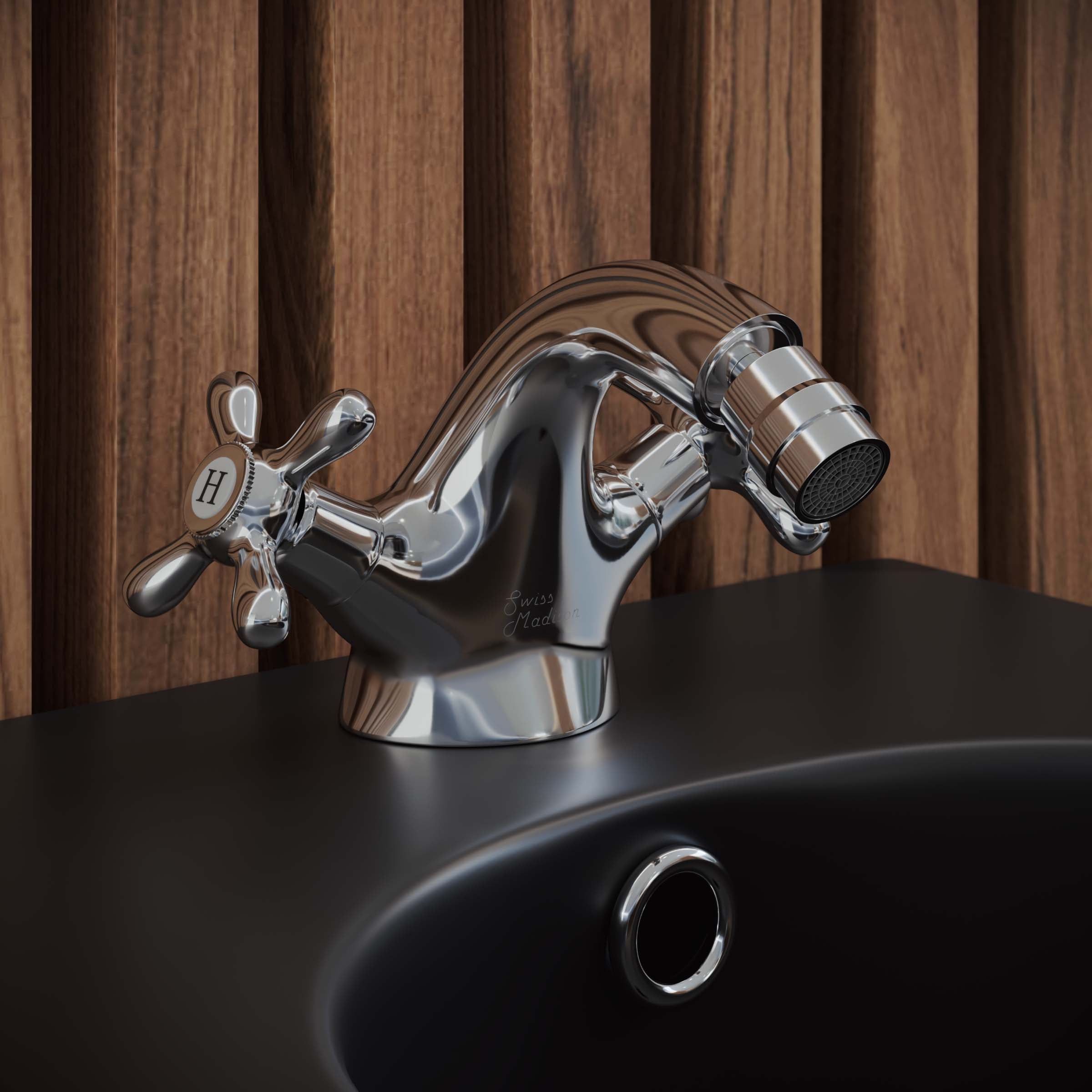 Lausanne Chrome Bidet Faucet with Hardware and Supply Lines