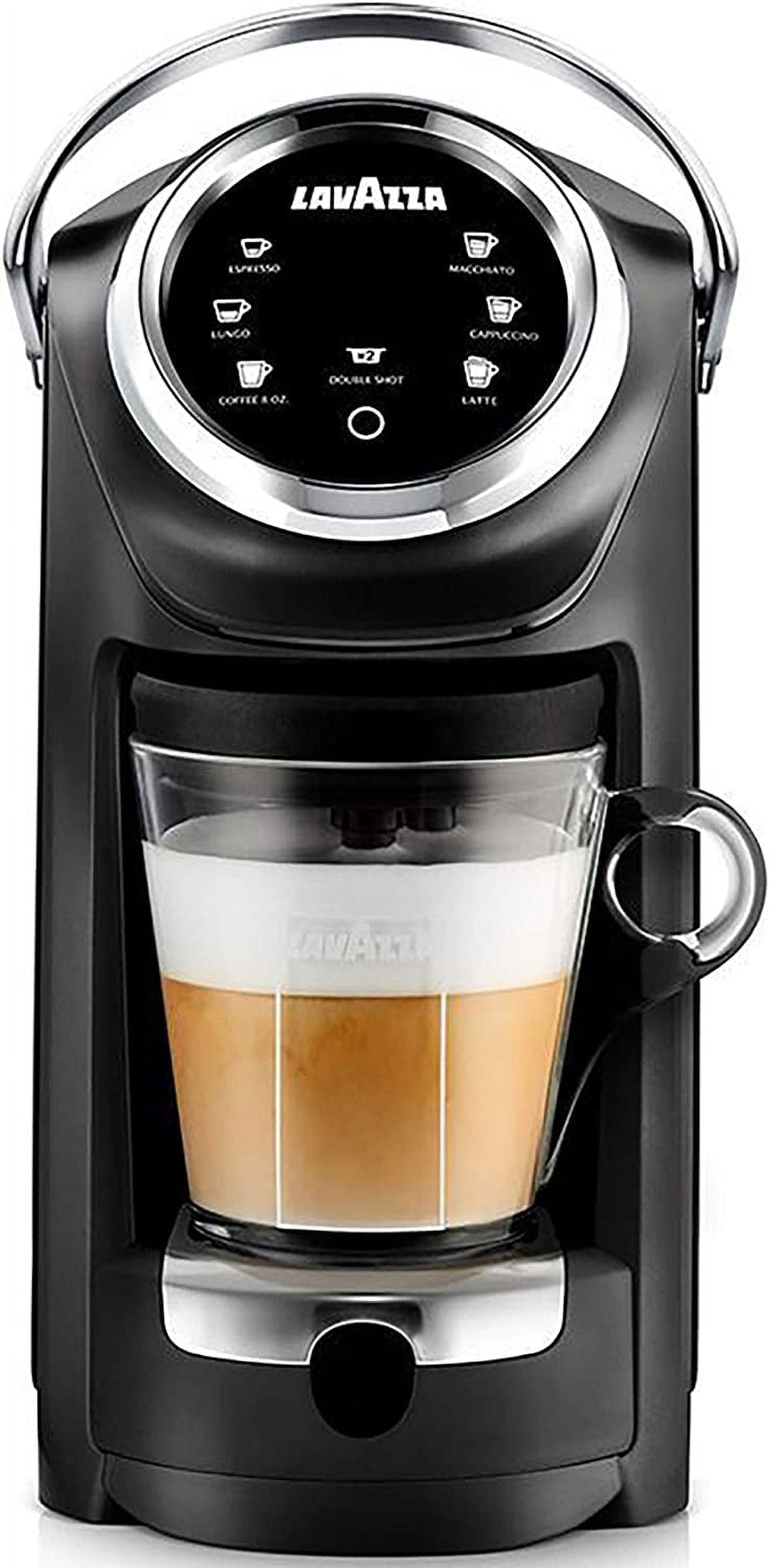 Black Semi-Automatic Pod Compatible Coffee Machine