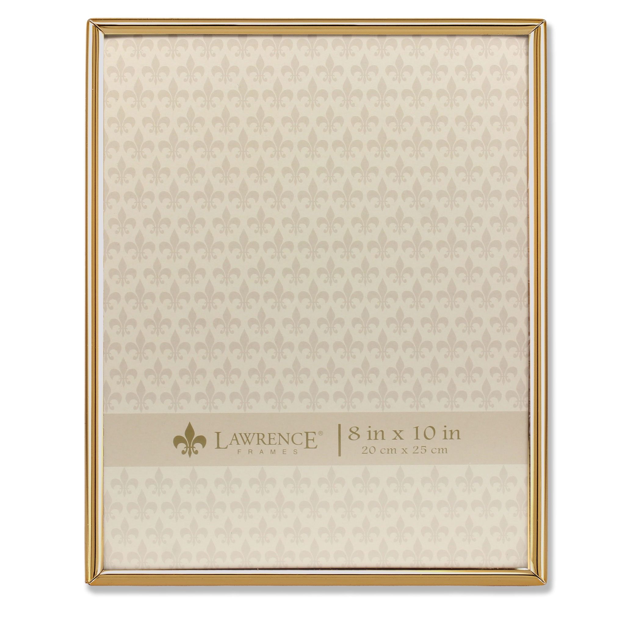 8x10 Gold Metal Tabletop and Wall Picture Frame