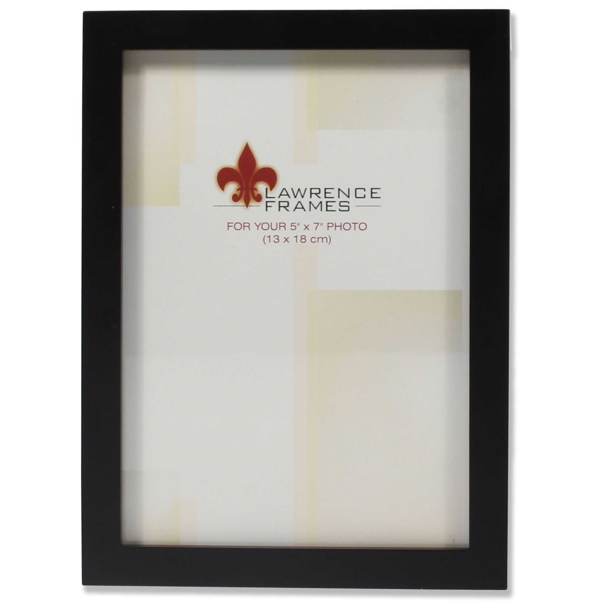 Elegant 5x7 Black Wood Tabletop & Wall Photo Frame