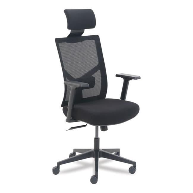 Black Mesh Adjustable Task Chair with Padded Armrests