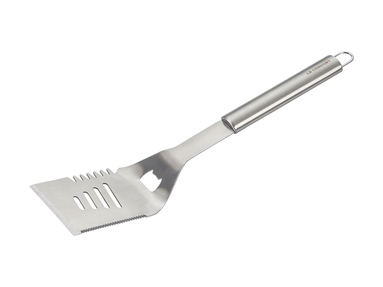 Stainless Steel BBQ Slotted Turner with Bottle Opener