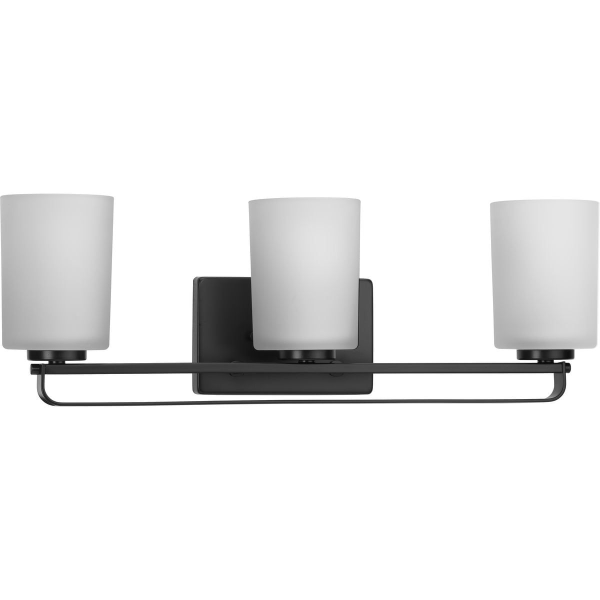 Matte Black 3-Light Modern Farmhouse Bath Vanity Light