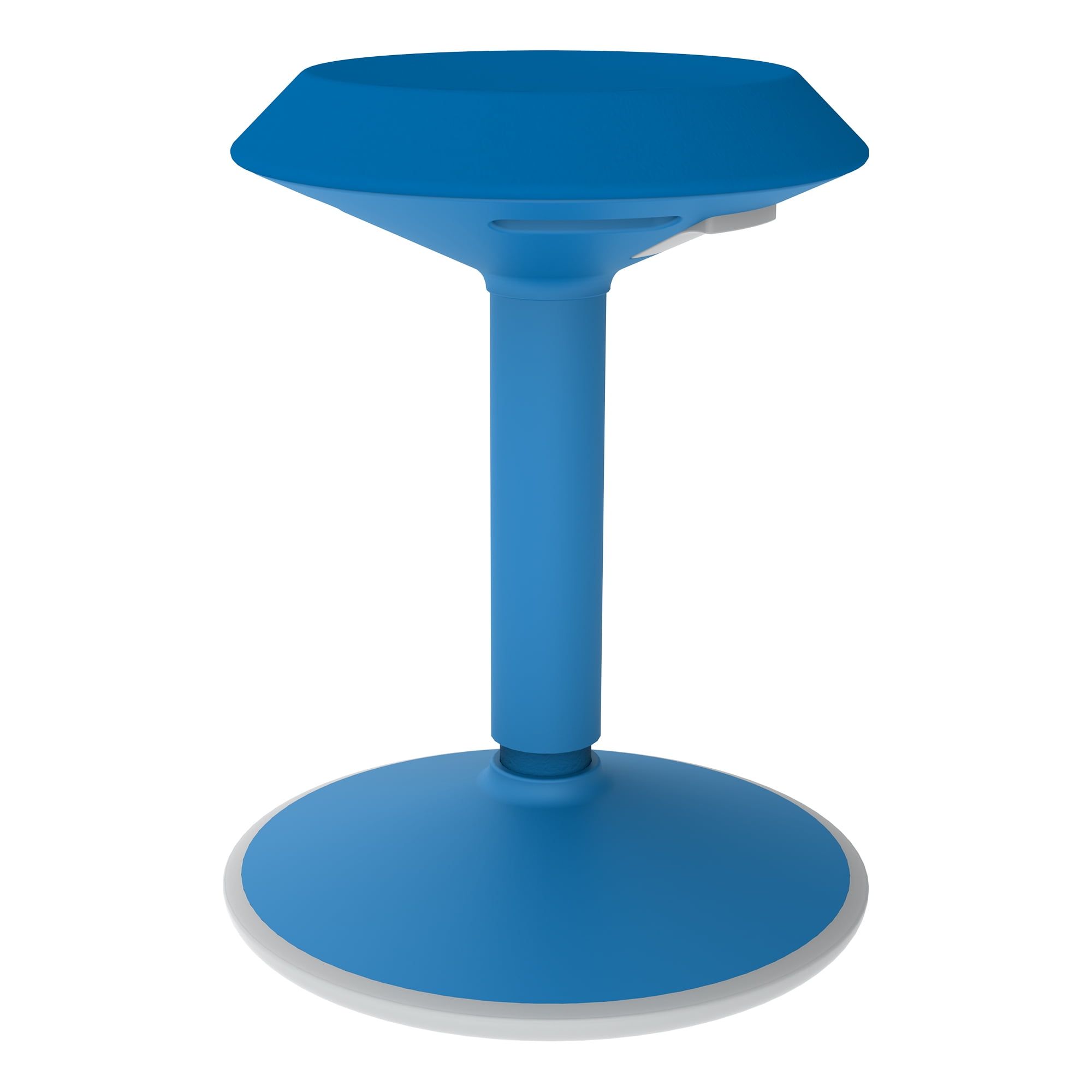 Blue Adjustable-Height Active Motion Stool with Circular Seat