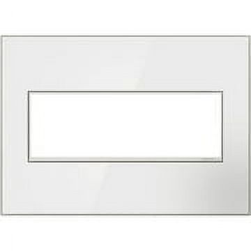 Glossy White 3-Gang Plastic Light Switch Cover Plate