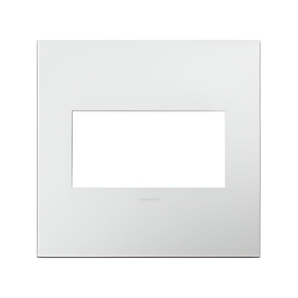 Gloss White 2-Gang Screwless Wall Plate