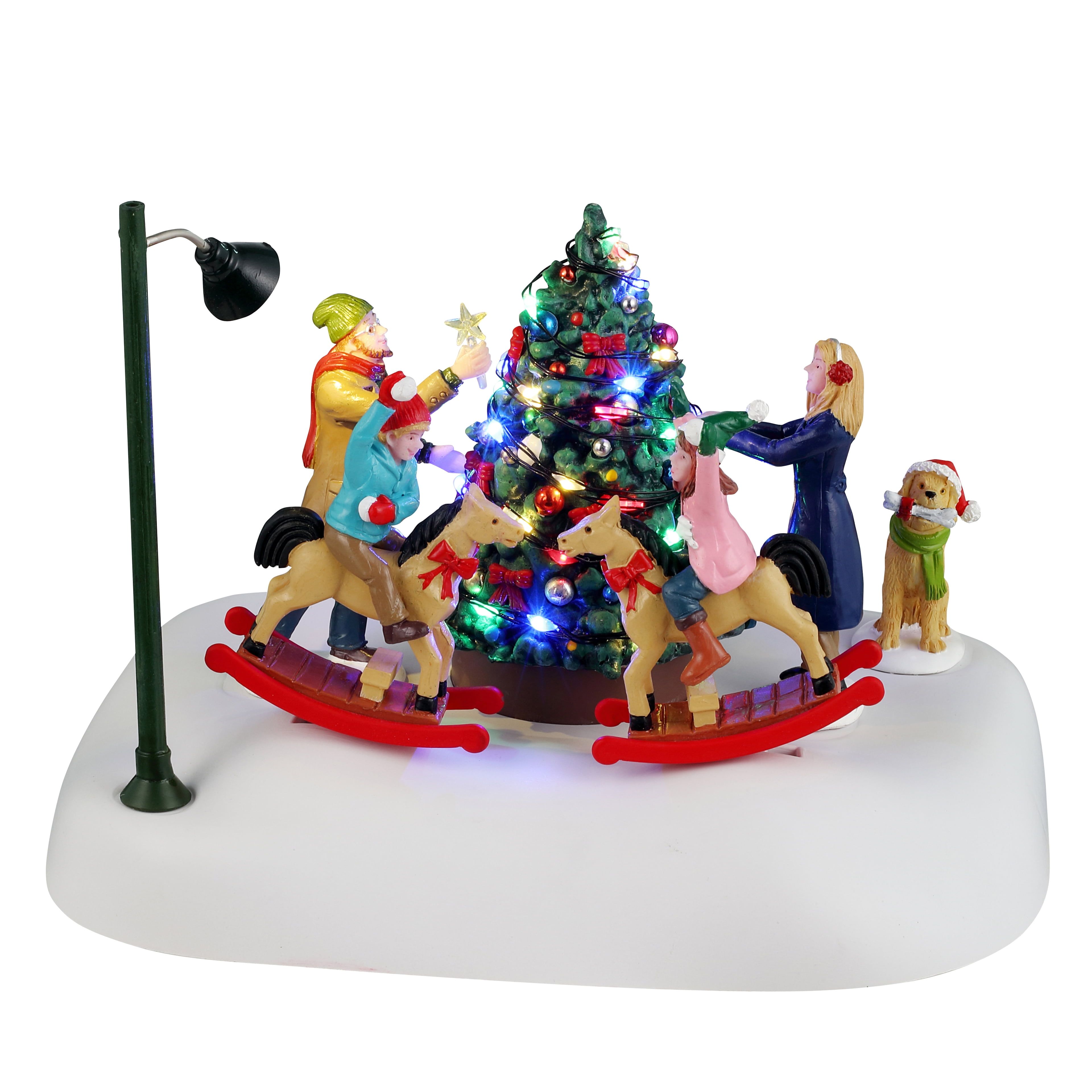 Rockin' Around the Christmas Tree Resin Table Accent