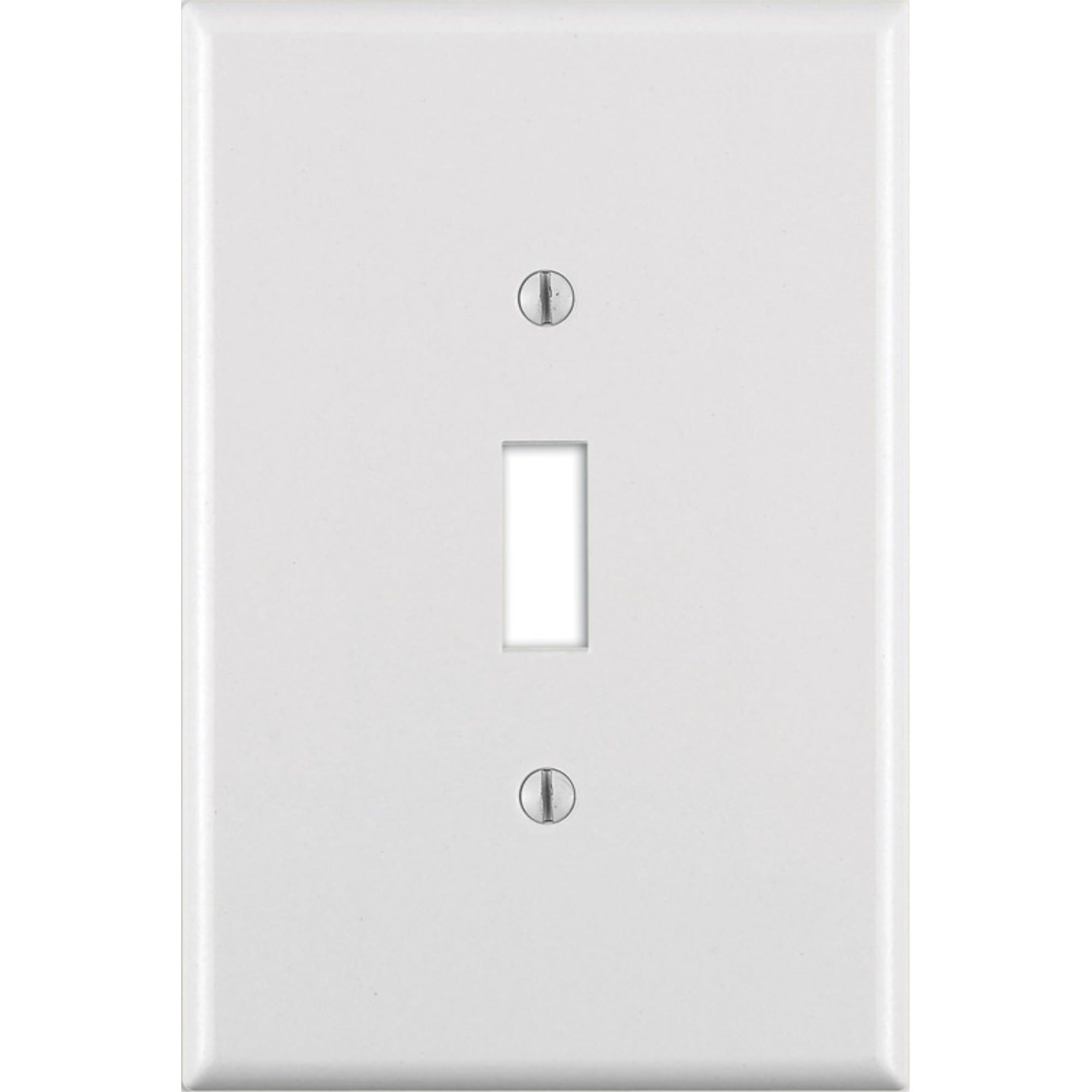 Leviton White Oversized 1-Gang Toggle Wall Plate