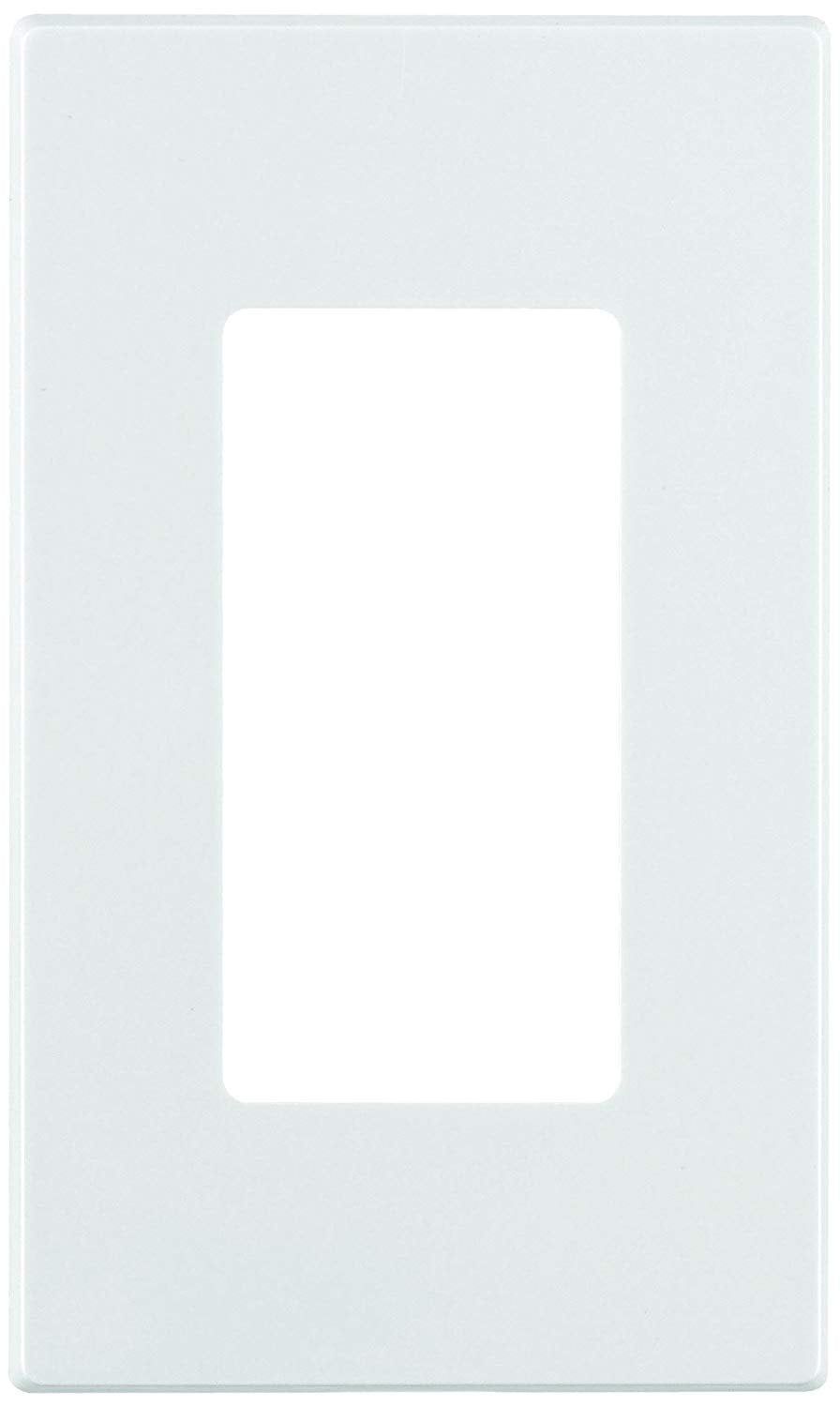 White 1-Gang Decora Plus Screwless Snap-On Wallplate