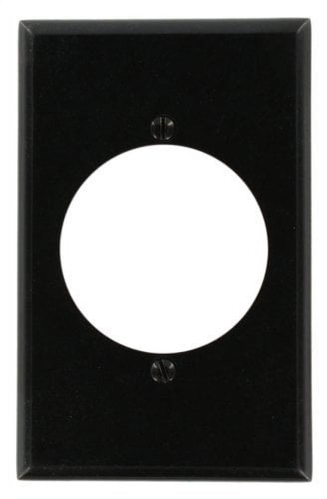 Black Thermoset 1-Gang Midway Size Wallplate