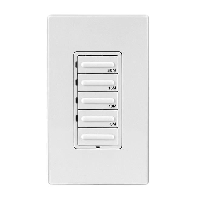 White 30-Minute In-Wall Countdown Timer Switch